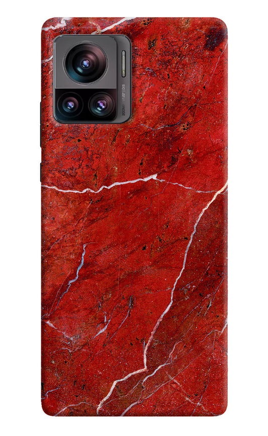 Red Marble Design Moto Edge 30 Ultra Back Cover