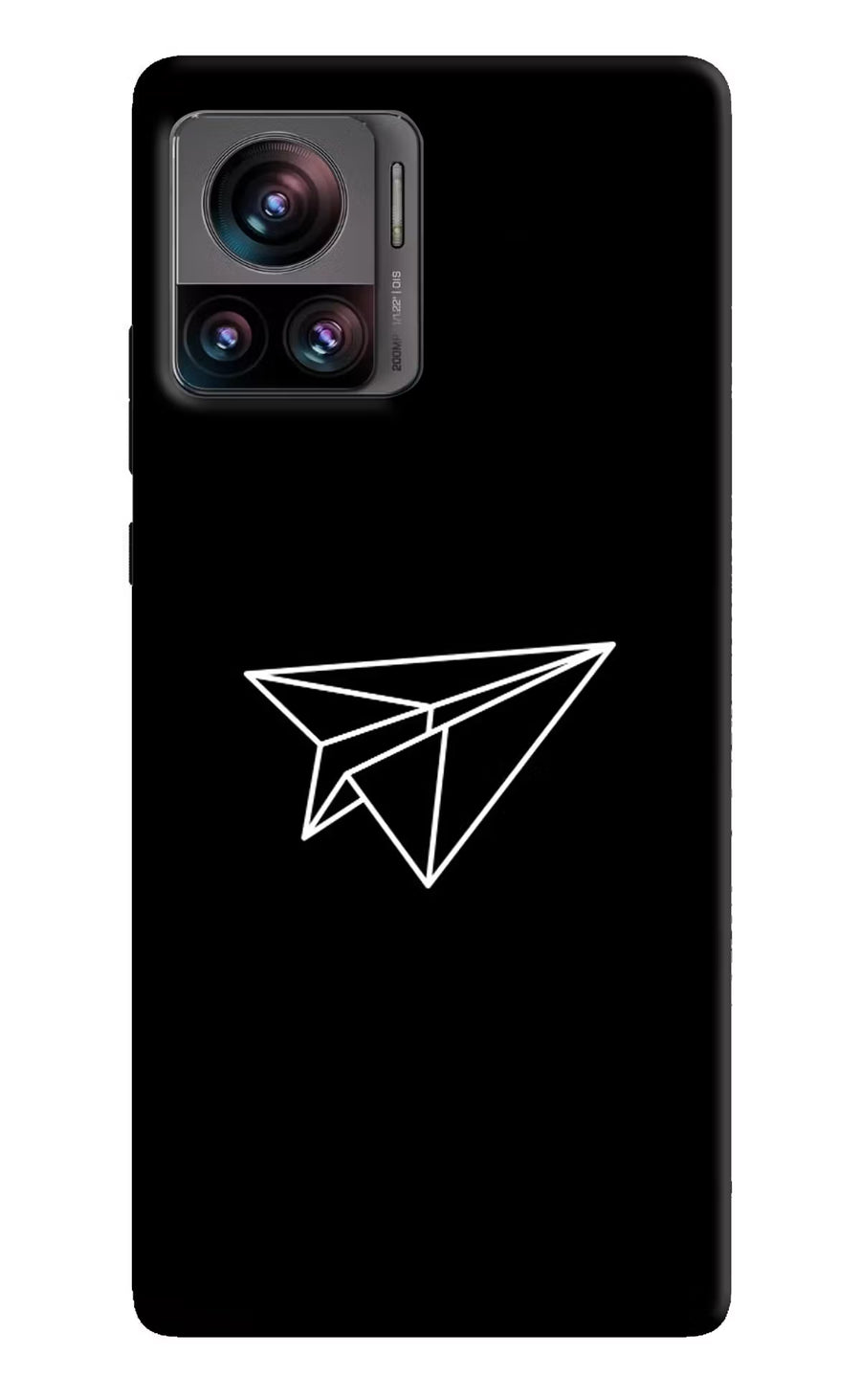 Paper Plane White Moto Edge 30 Ultra Back Cover, Hard case