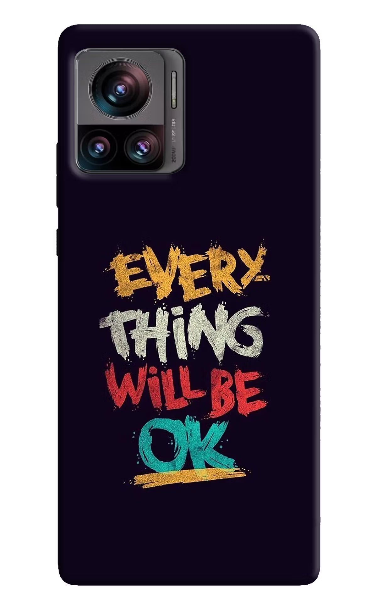 Everything Will Be Ok Moto Edge 30 Ultra Hard Case Back Cover by Casekaro