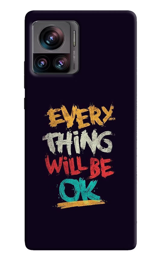 Everything Will Be Ok Moto Edge 30 Ultra Hard Case Back Cover by Casekaro