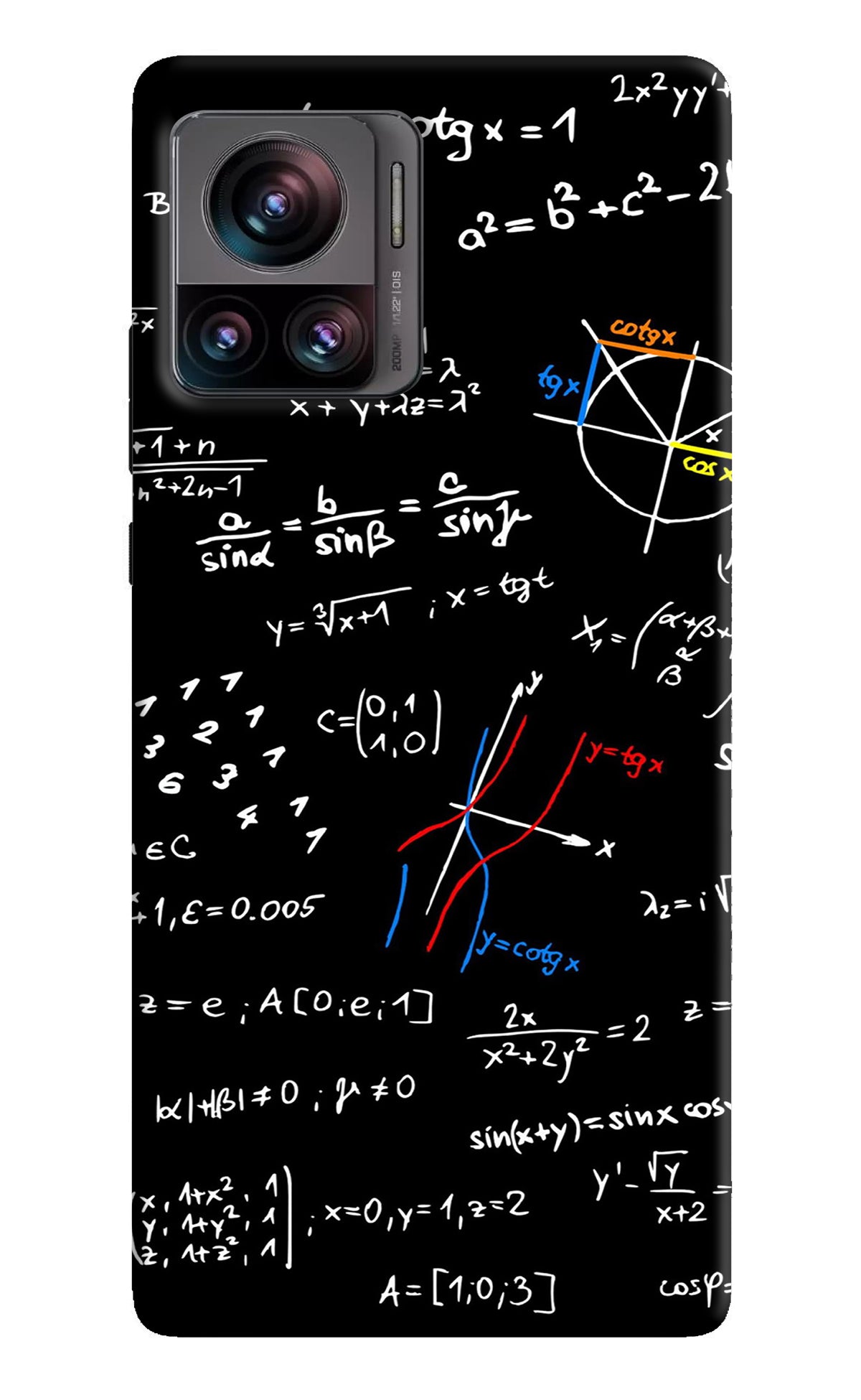 Mathematics Formula Moto Edge 30 Ultra Back Cover