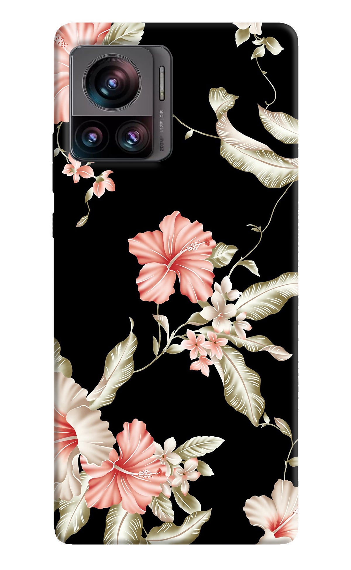 Flowers Moto Edge 30 Ultra Back Cover