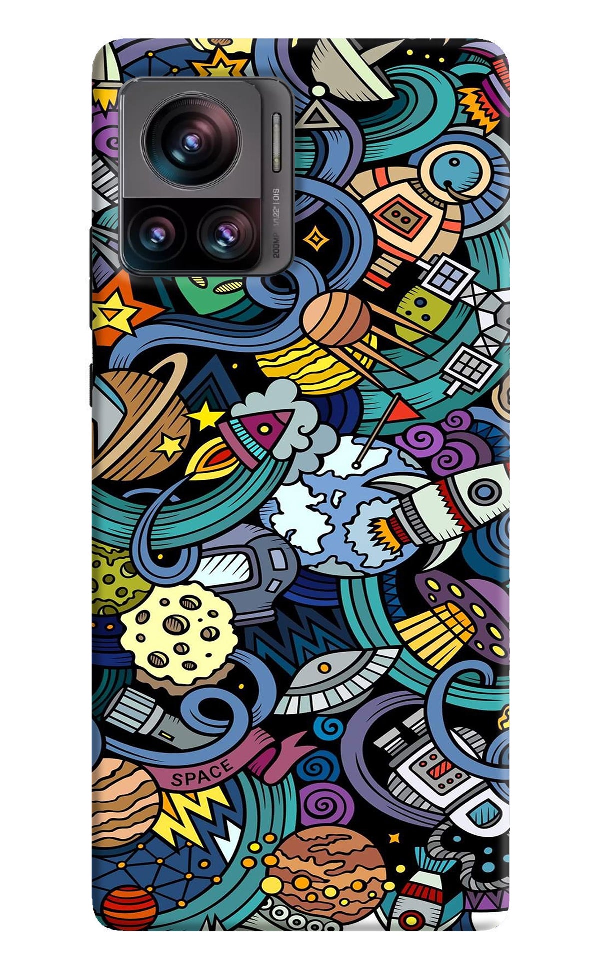 Space Abstract Moto Edge 30 Ultra Back Cover