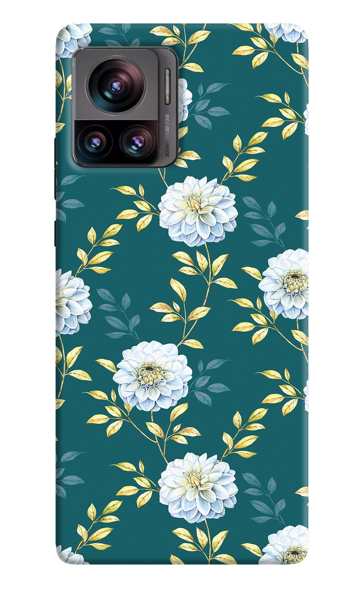 Flowers Moto Edge 30 Ultra Back Cover