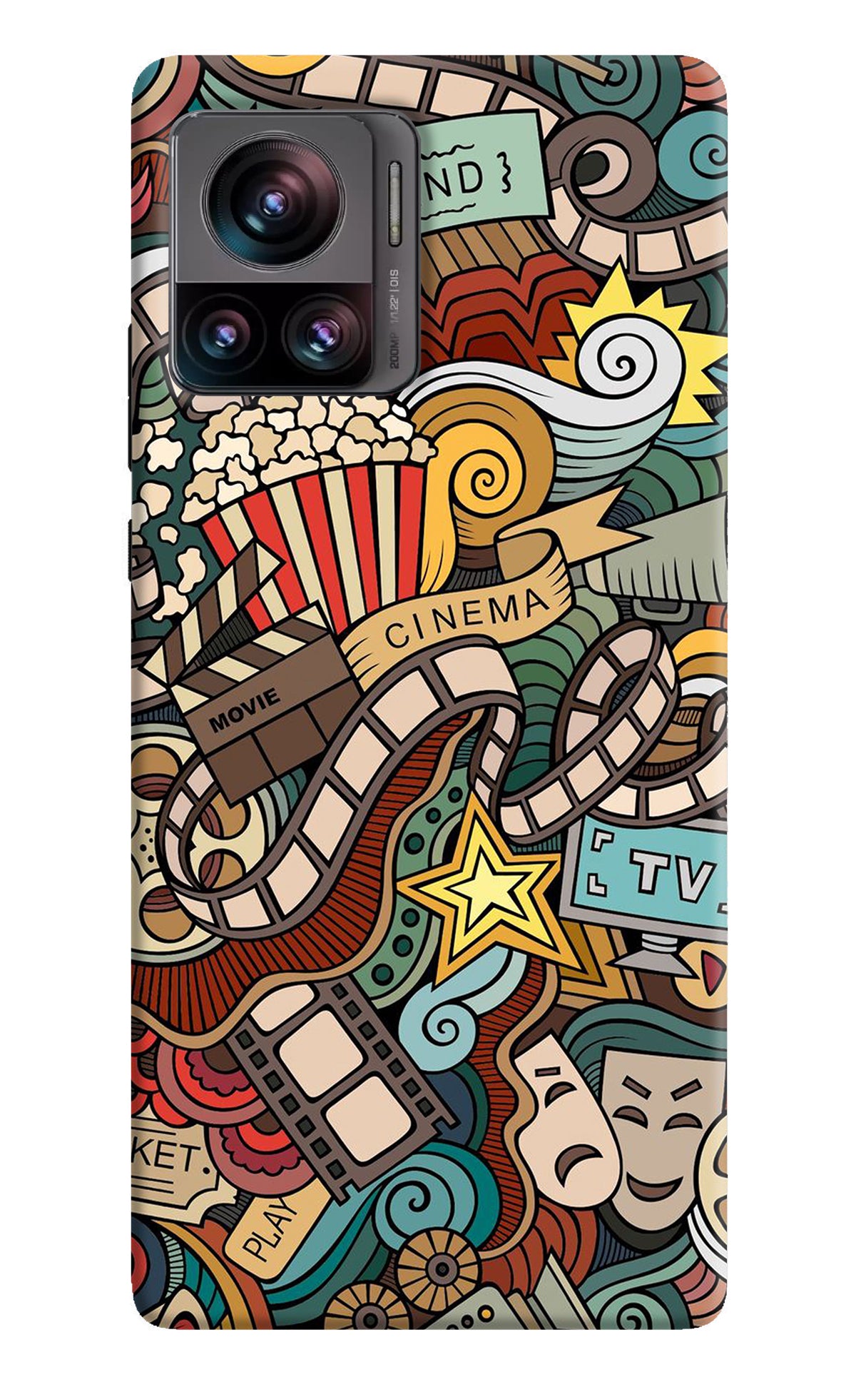 Cinema Abstract Moto Edge 30 Ultra Back Cover