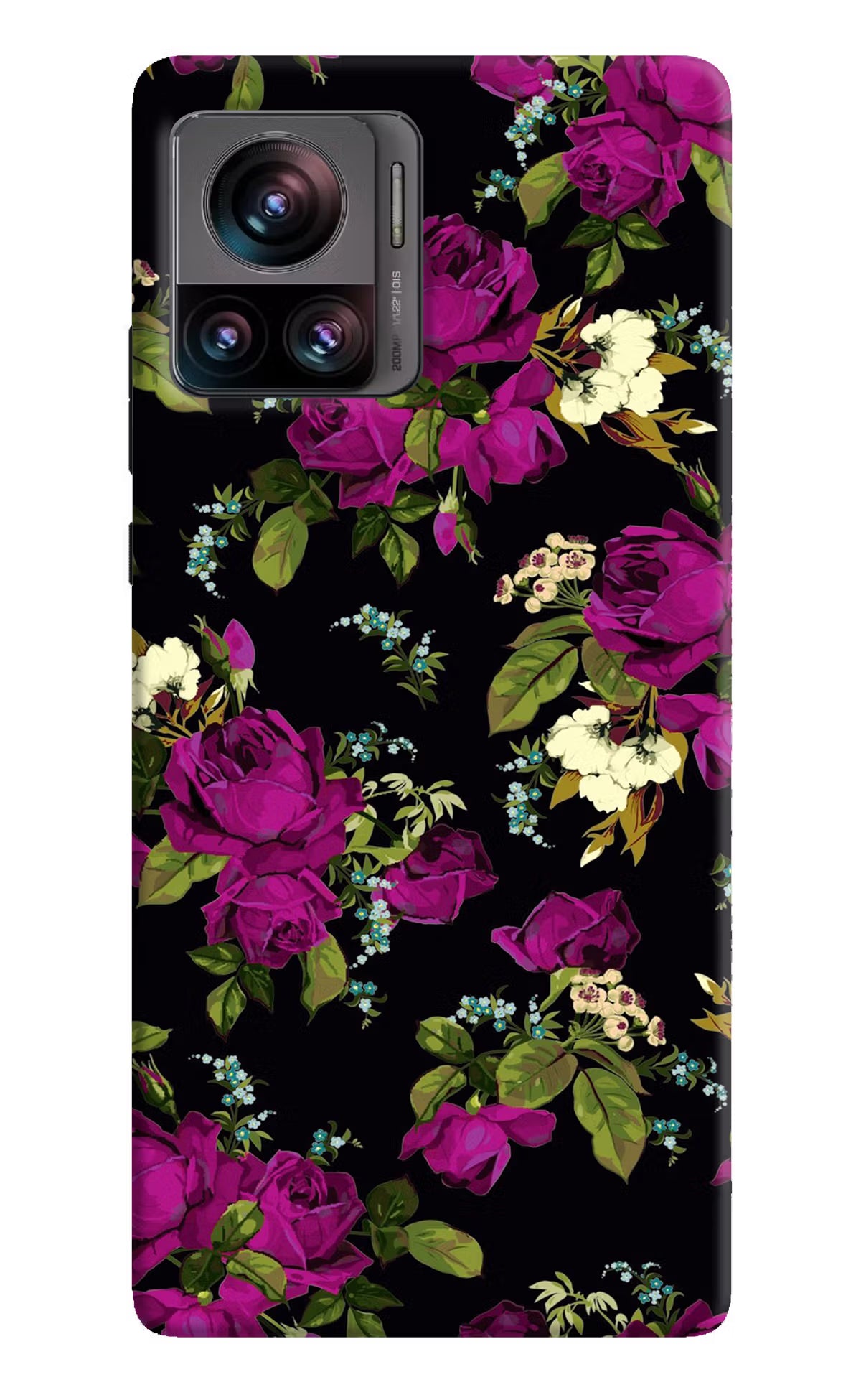 Flowers Moto Edge 30 Ultra Hard Case Back Cover by Casekaro