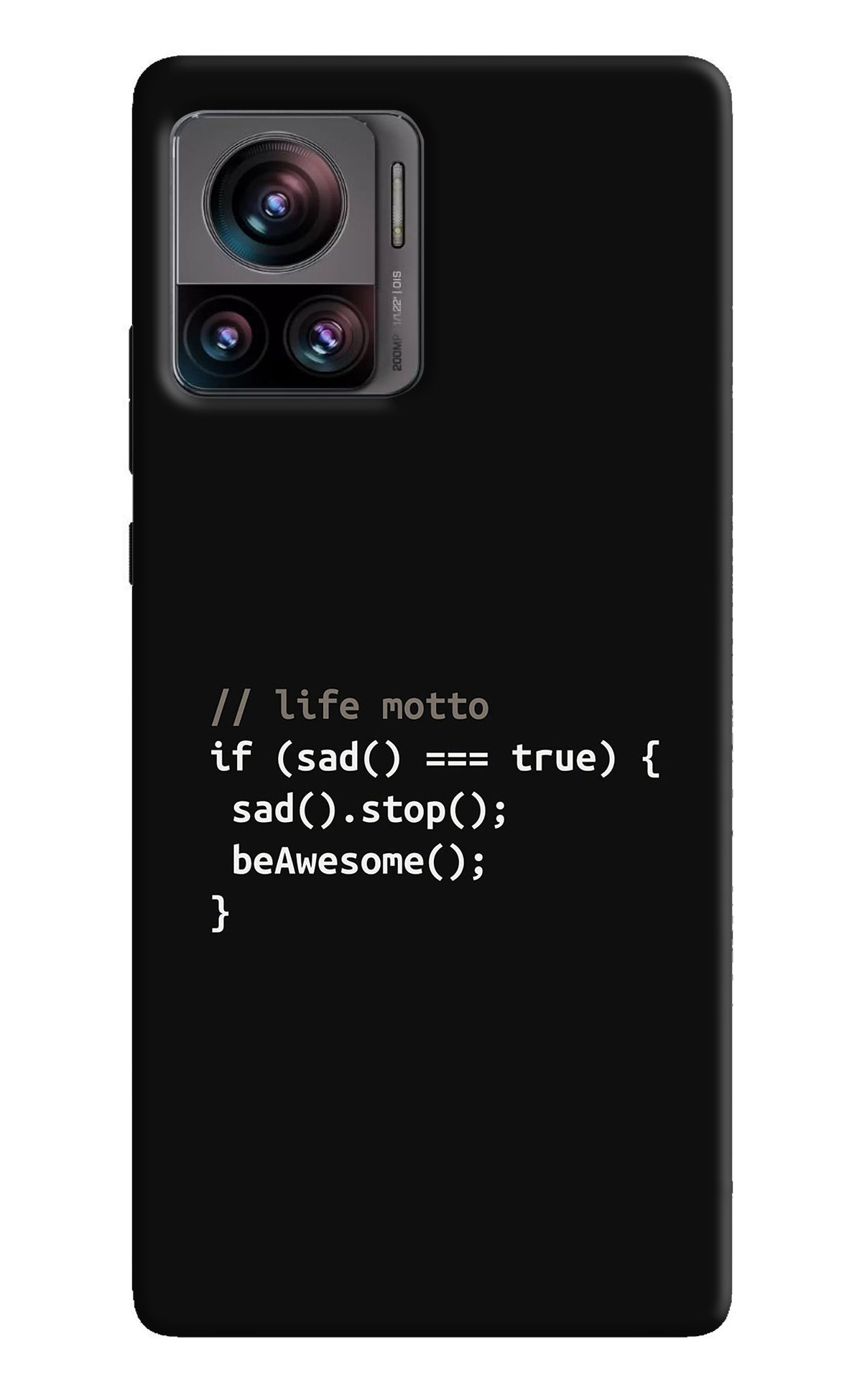 Life Motto Code Moto Edge 30 Ultra Back Cover