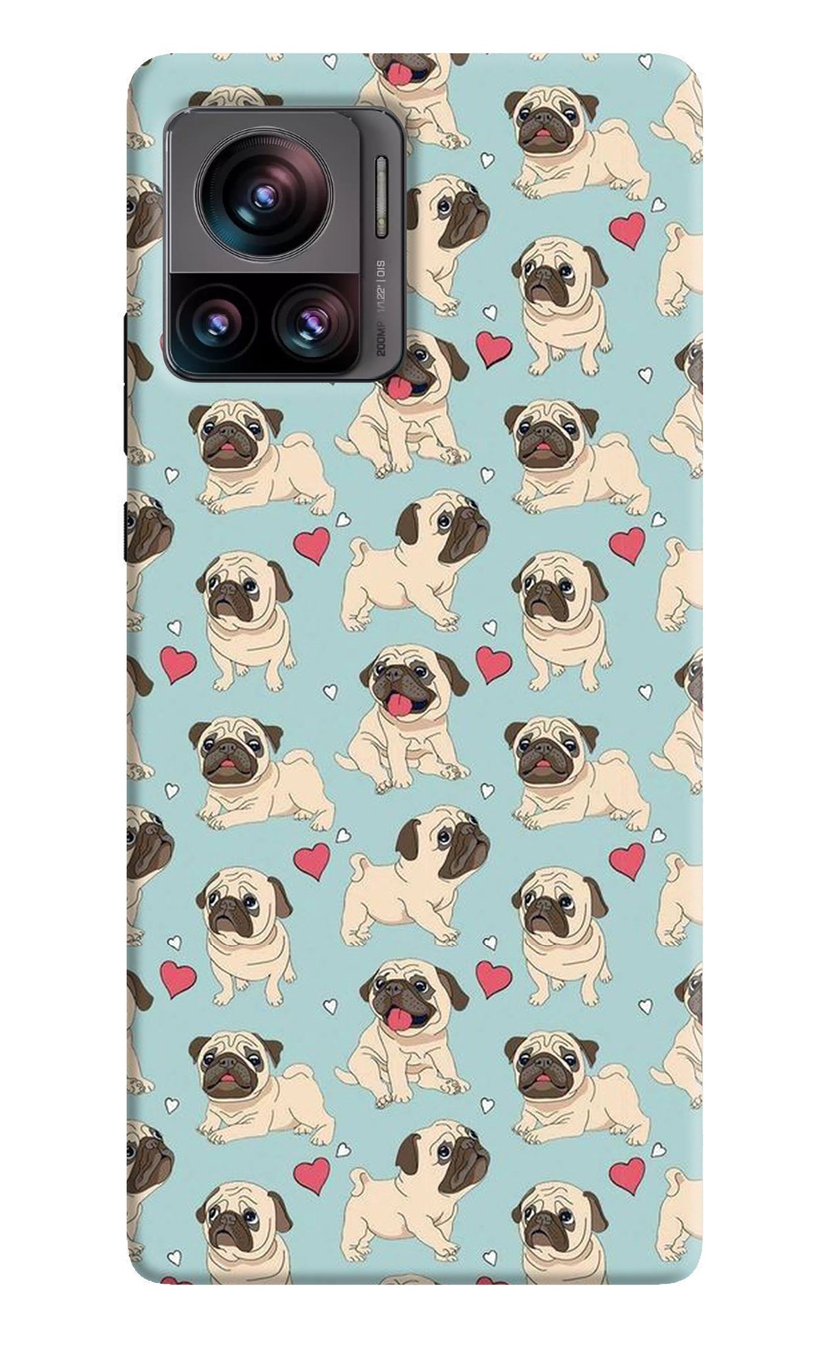 Pug Dog Moto Edge 30 Ultra Back Cover