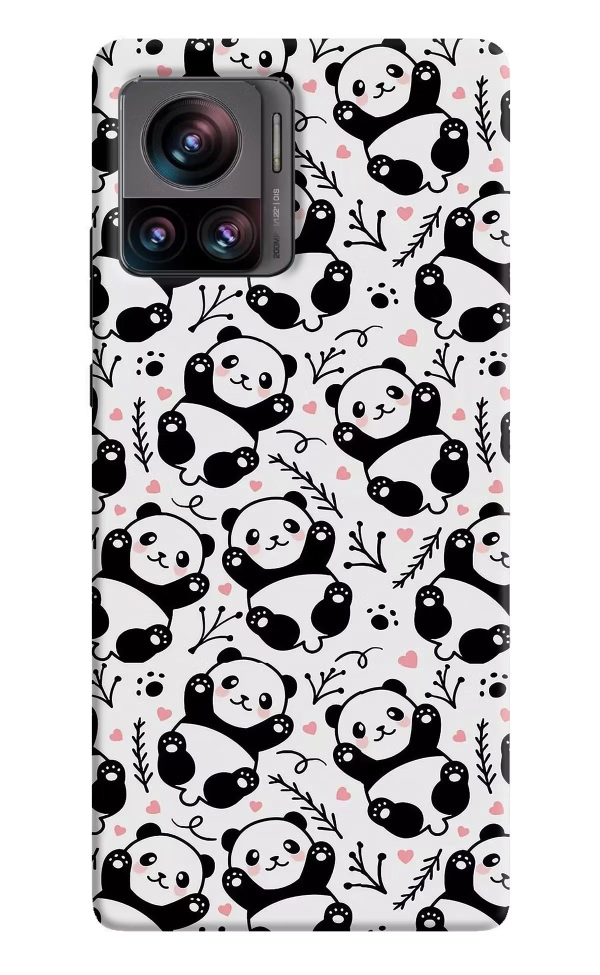 Cute Panda Moto Edge 30 Ultra Hard Case Back Cover by Casekaro