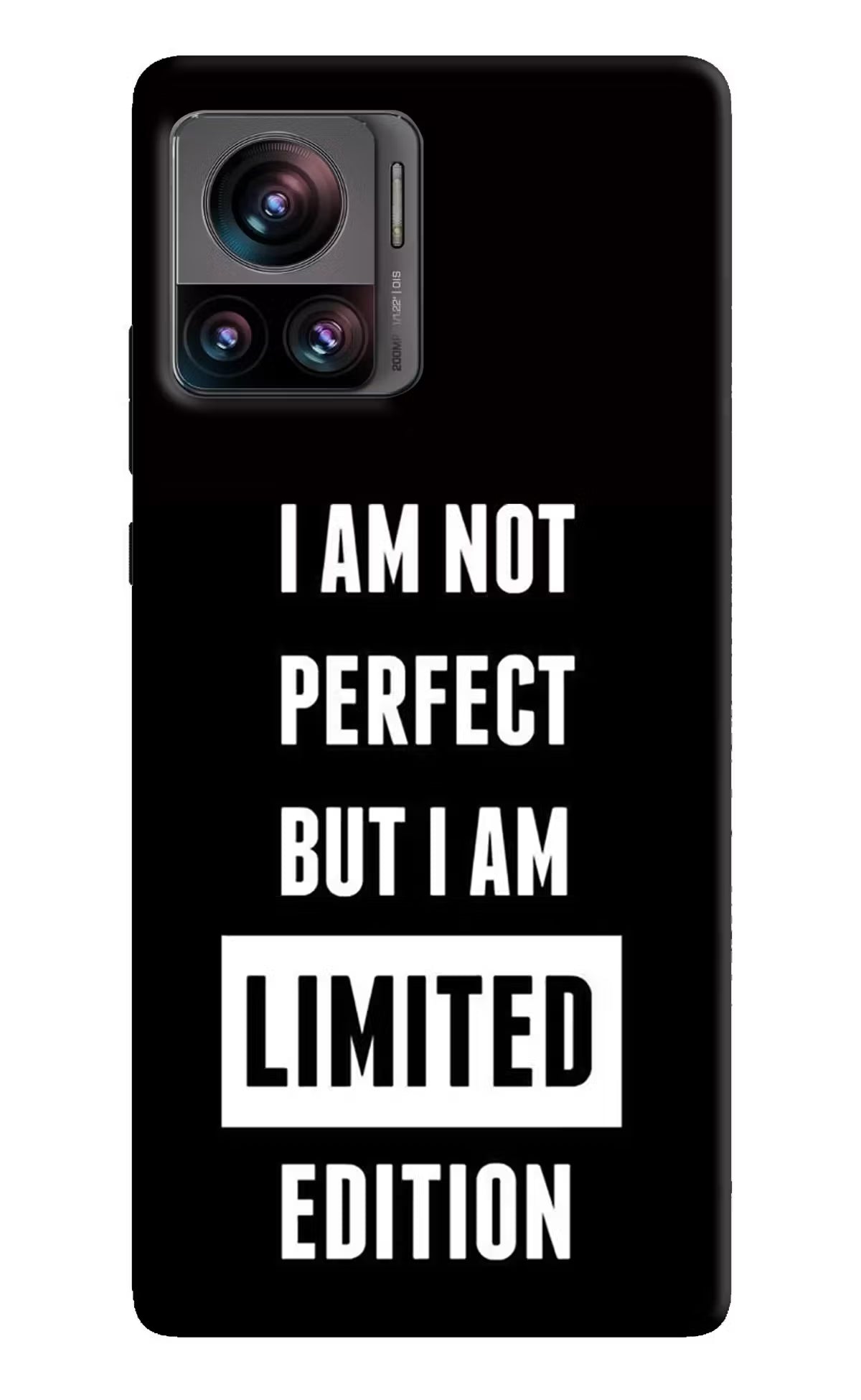 I Am Not Perfect But I Am Limited Edition Moto Edge 30 Ultra Hard Case Back Cover by Casekaro