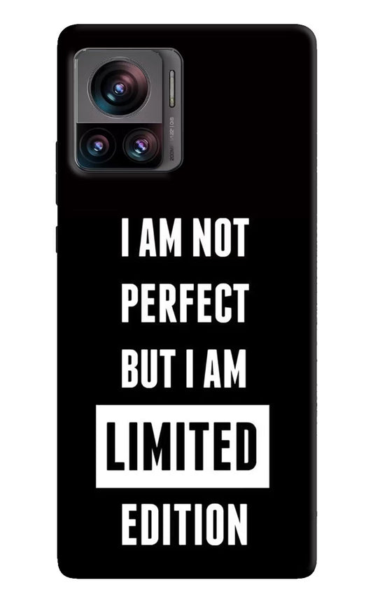 I Am Not Perfect But I Am Limited Edition Moto Edge 30 Ultra Hard Case Back Cover by Casekaro