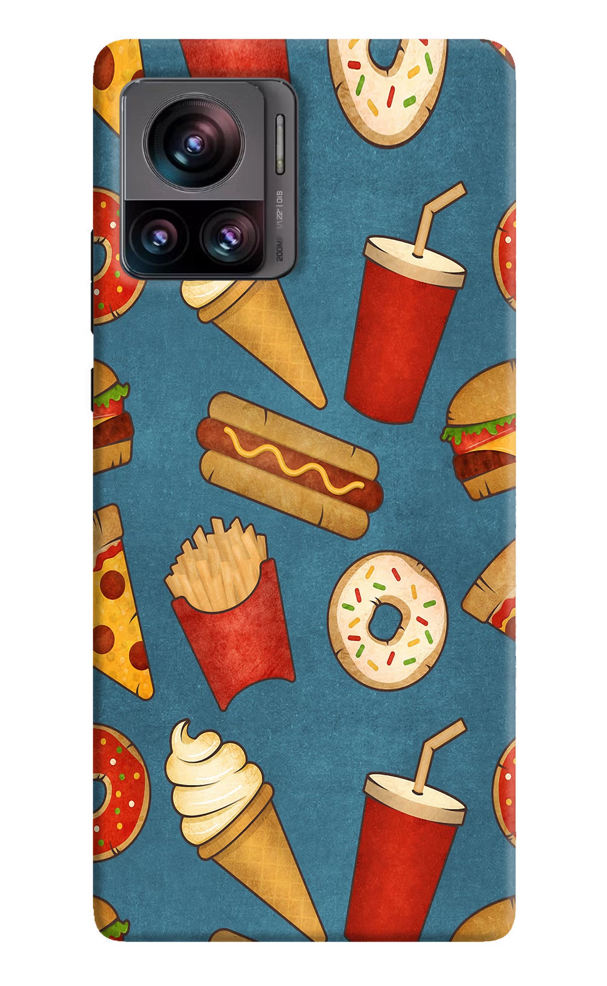 Foodie Moto Edge 30 Ultra Hard Case Back Cover by Casekaro