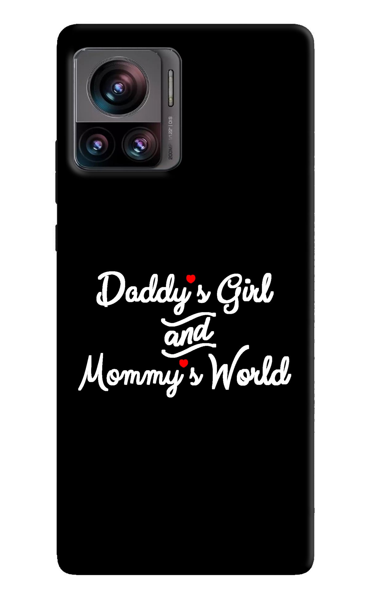 Daddy's Girl and Mommy's World Moto Edge 30 Ultra Back Cover