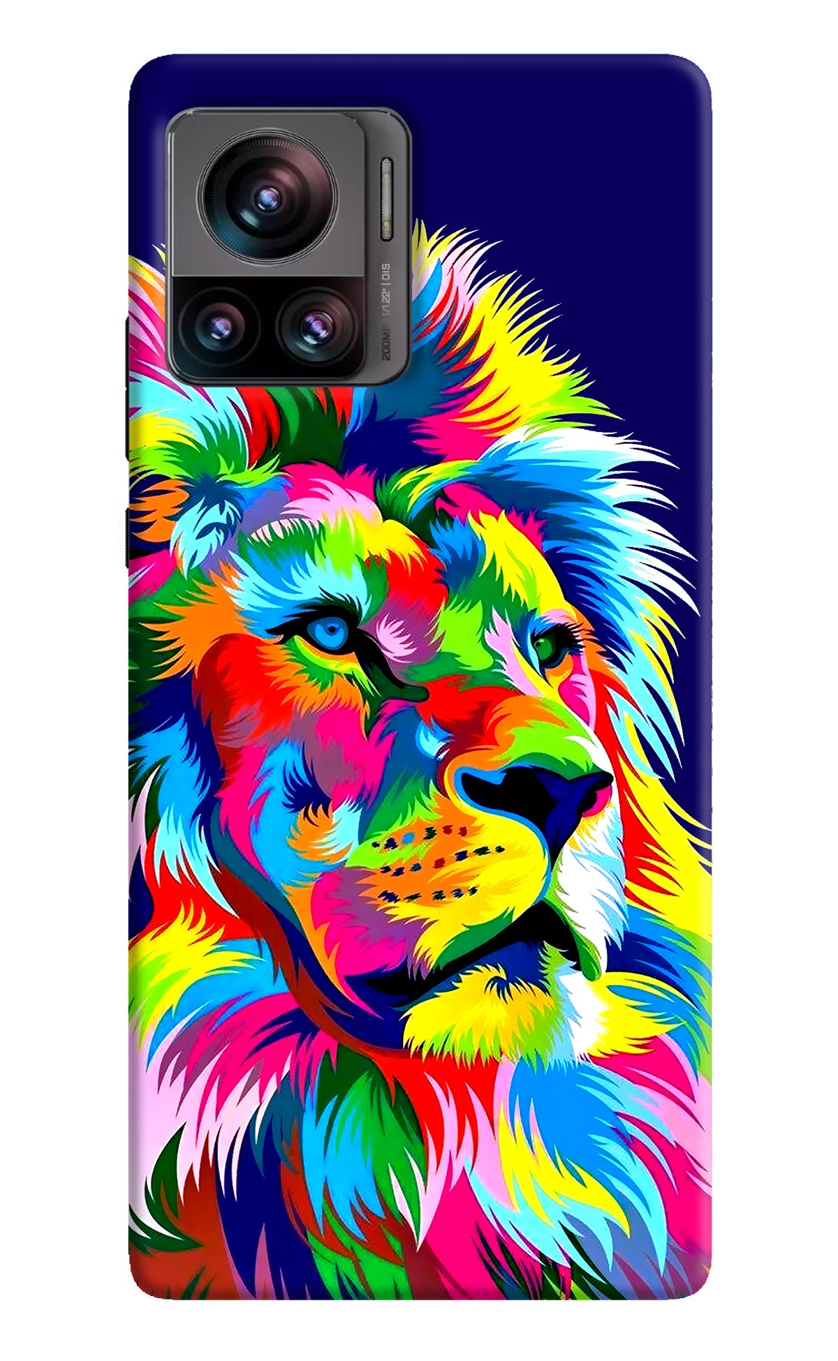 Vector Art Lion Moto Edge 30 Ultra Back Cover