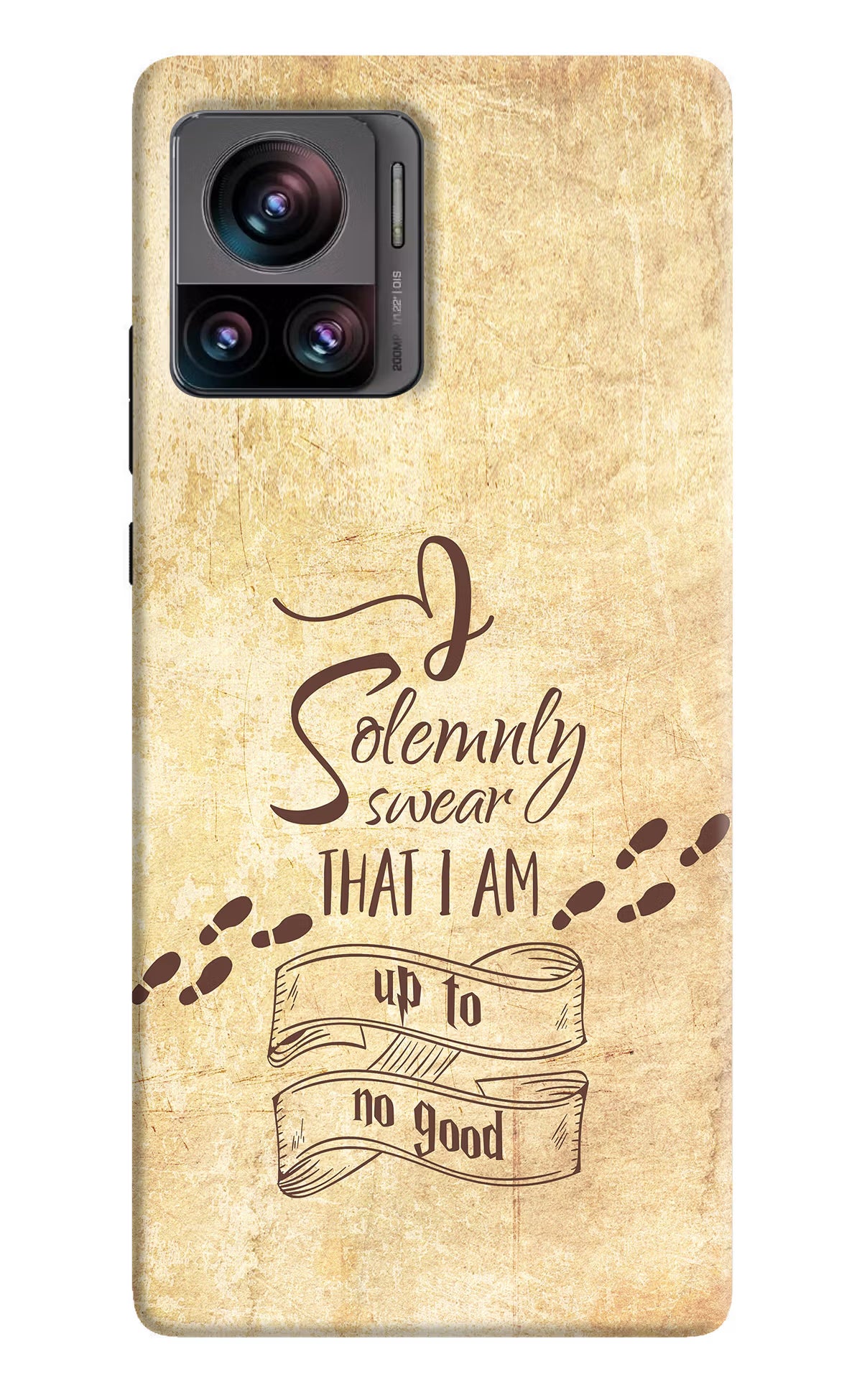 I Solemnly swear that i up to no good Moto Edge 30 Ultra Hard Case Back Cover by Casekaro