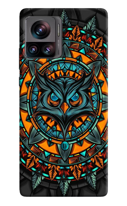 Angry Owl Art Moto Edge 30 Ultra Hard Case Back Cover by Casekaro