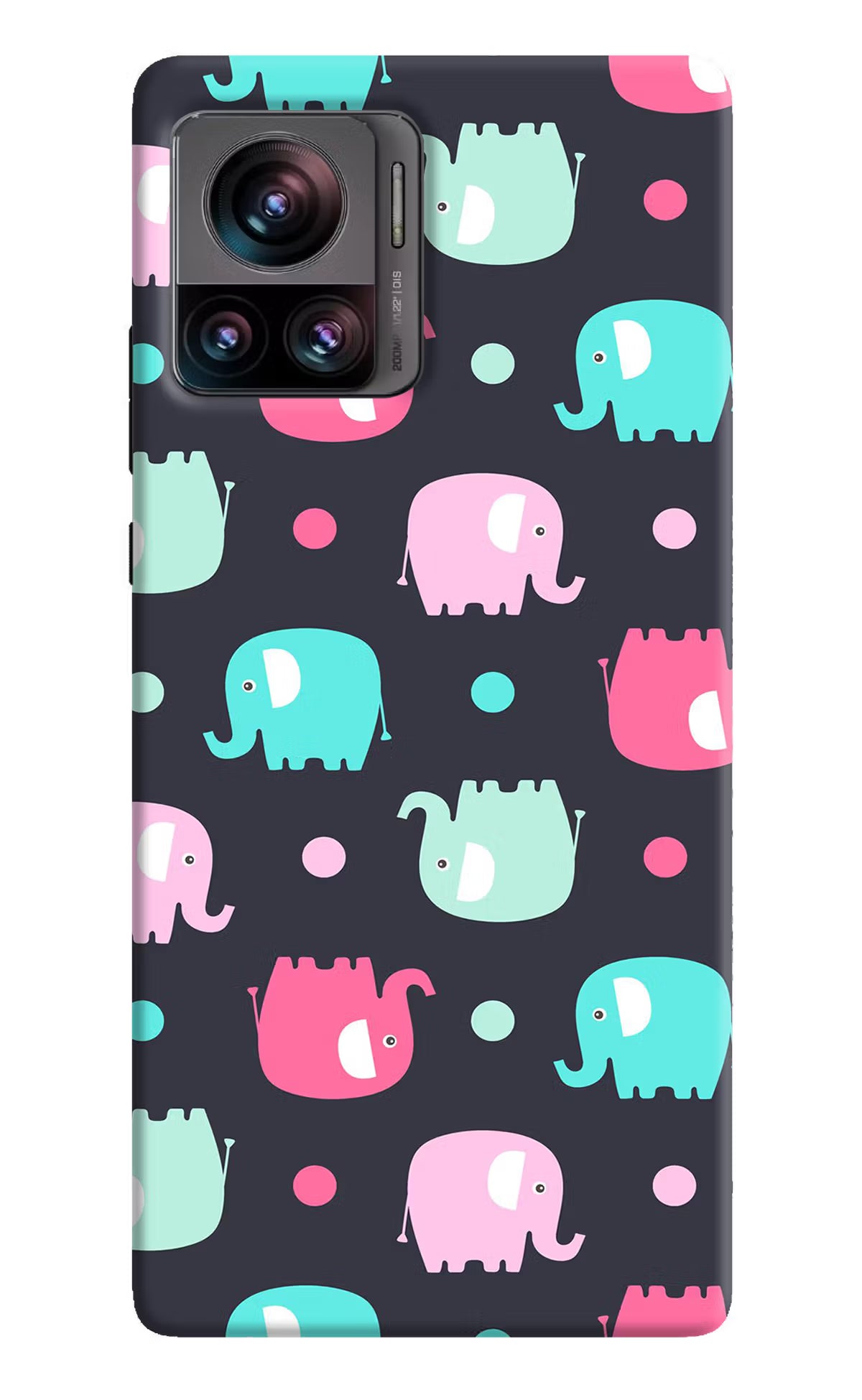 Elephants Moto Edge 30 Ultra Hard Case Back Cover by Casekaro
