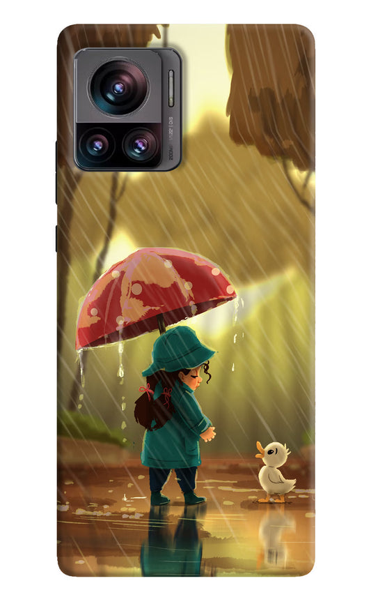Rainy Day Moto Edge 30 Ultra Hard Case Back Cover by Casekaro