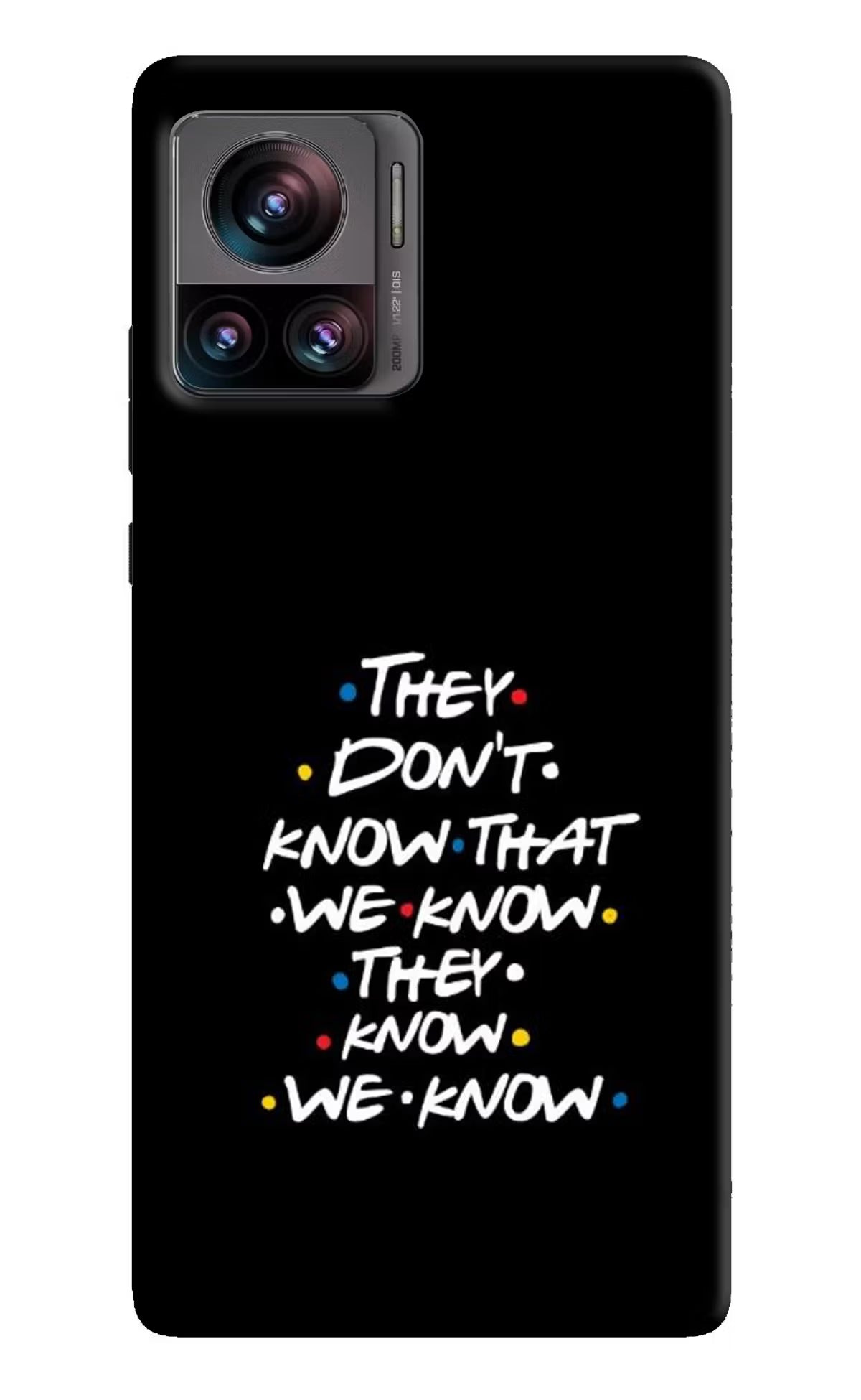 FRIENDS Dialogue Moto Edge 30 Ultra Hard Case Back Cover by Casekaro