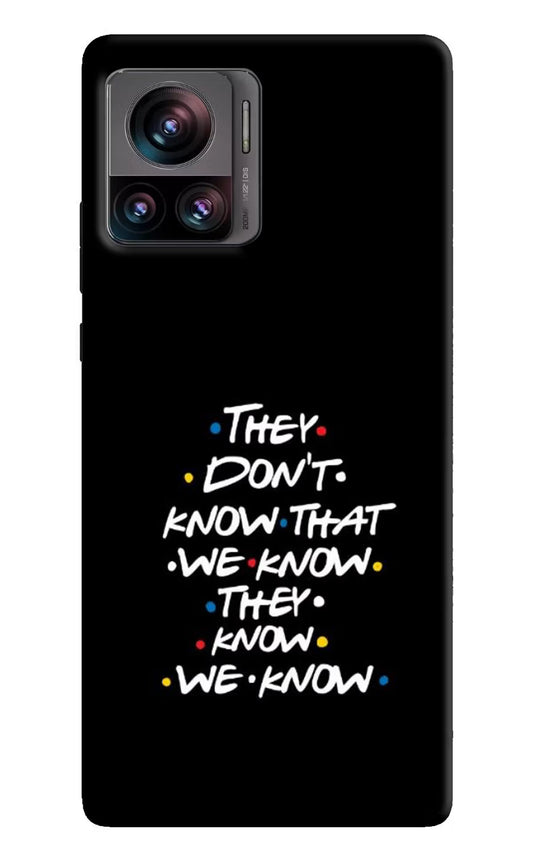 FRIENDS Dialogue Moto Edge 30 Ultra Hard Case Back Cover by Casekaro