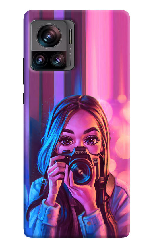 Girl Photographer Moto Edge 30 Ultra Hard Case Back Cover by Casekaro