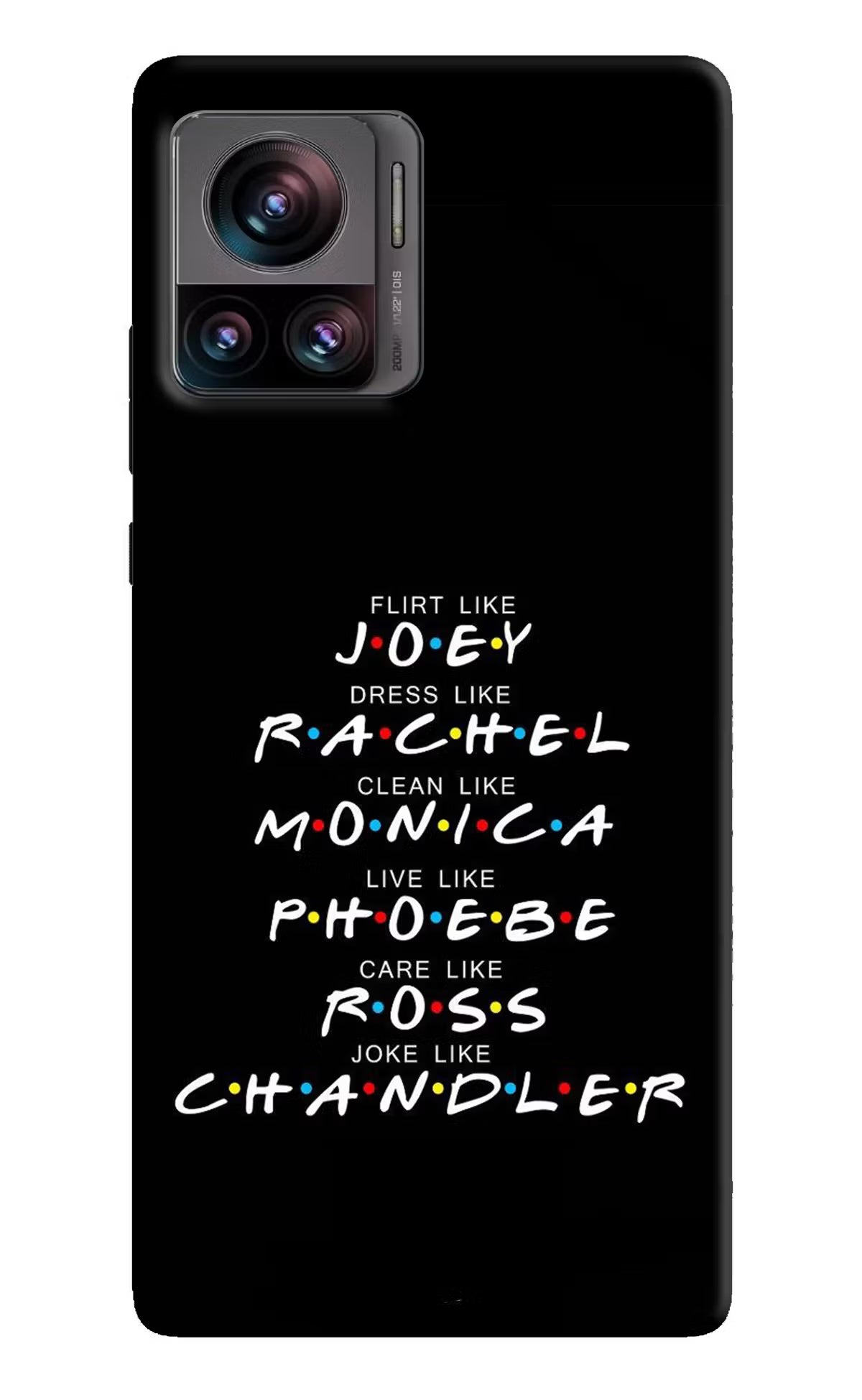 FRIENDS Character Moto Edge 30 Ultra Hard Case Back Cover by Casekaro