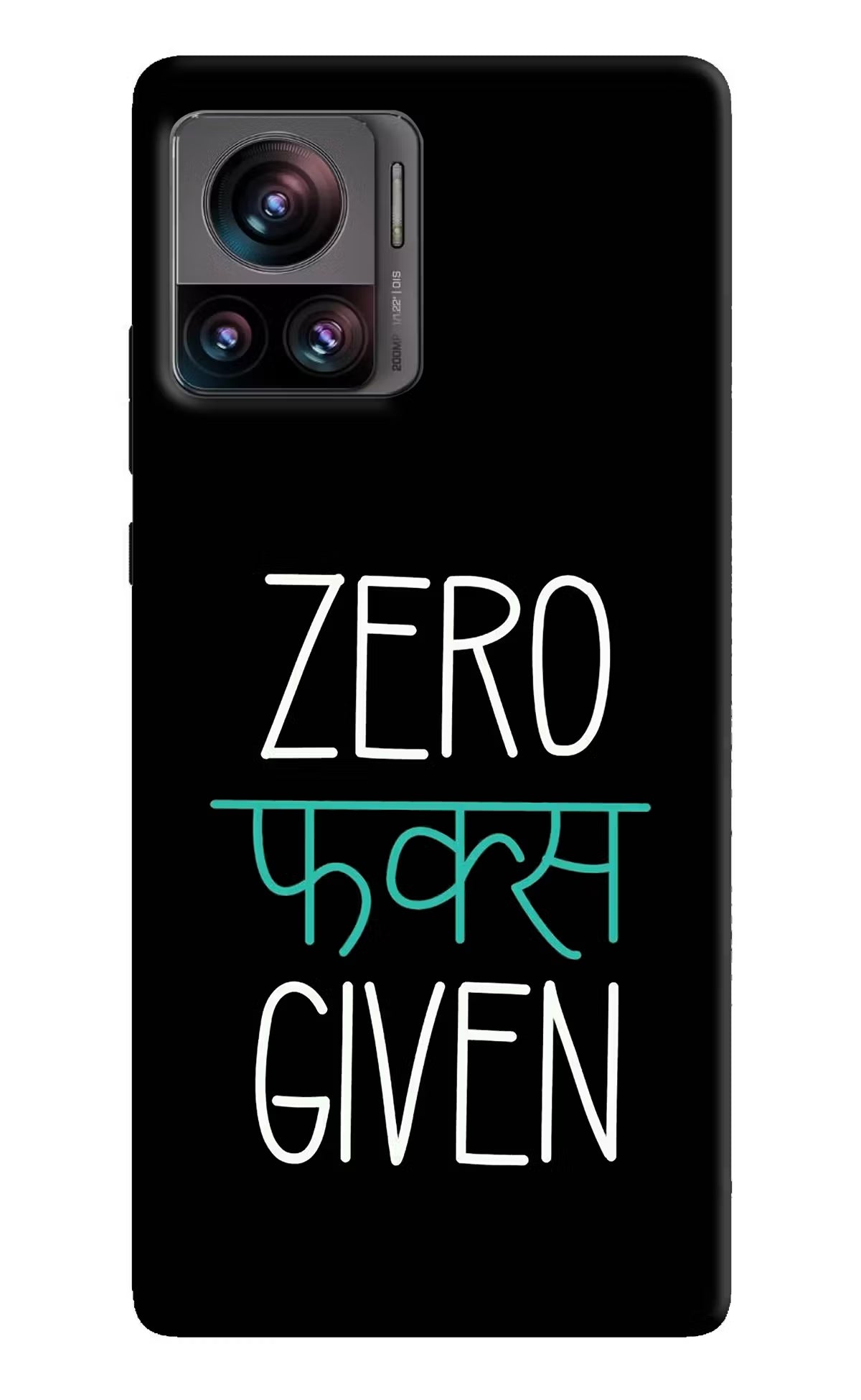 Zero Fucks Given Moto Edge 30 Ultra Hard Case Back Cover by Casekaro