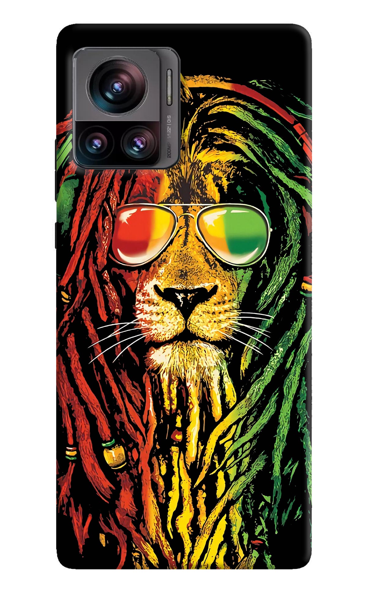 Rasta Lion Moto Edge 30 Ultra Back Cover