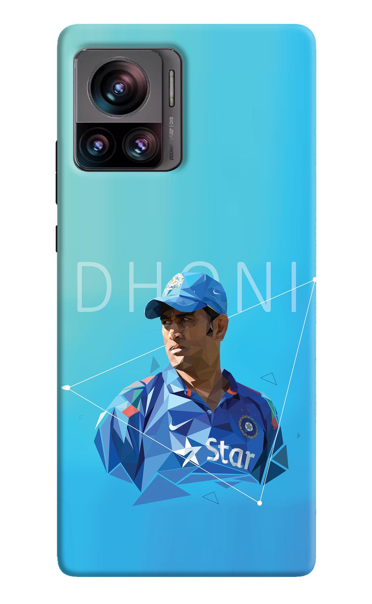 Dhoni Artwork Moto Edge 30 Ultra Back Cover