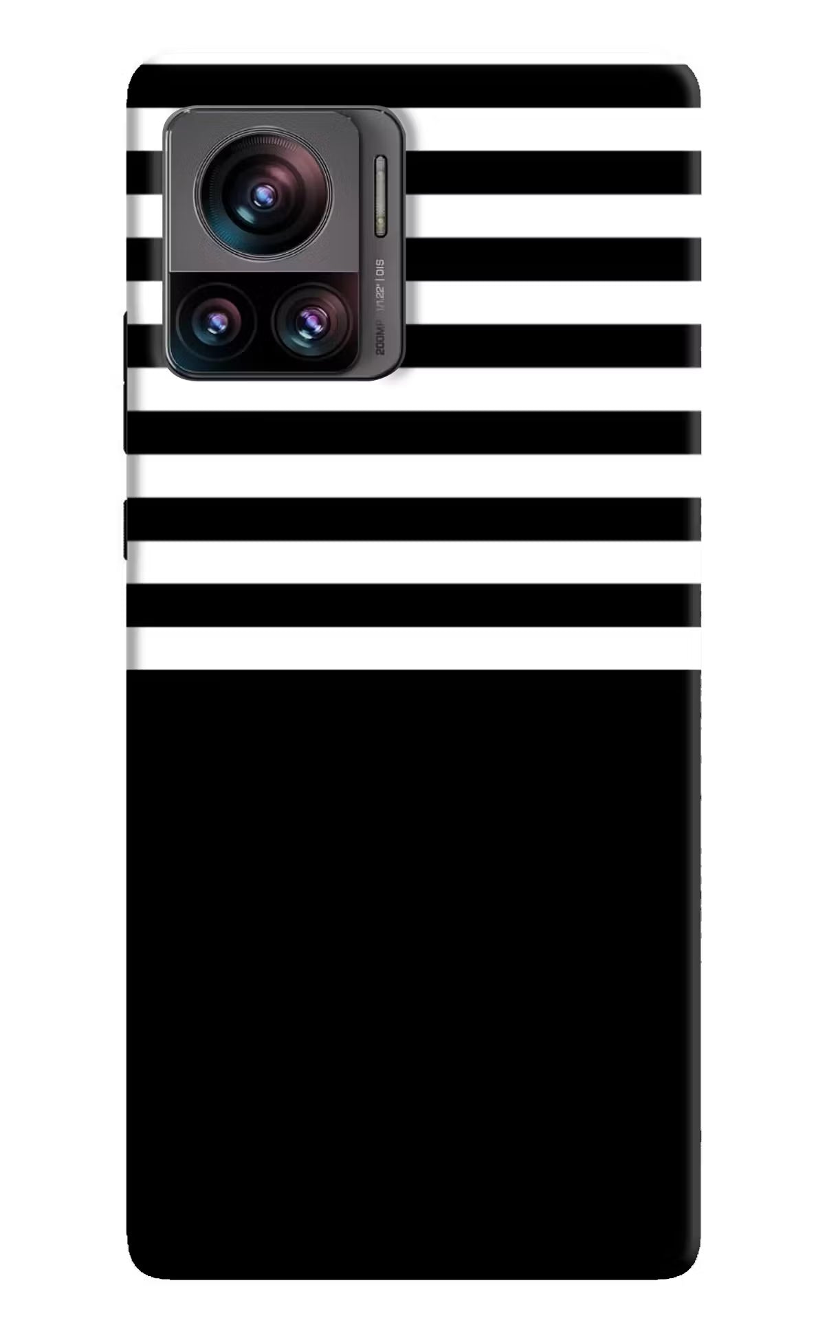 Black and White Print Moto Edge 30 Ultra Hard Case Back Cover by Casekaro