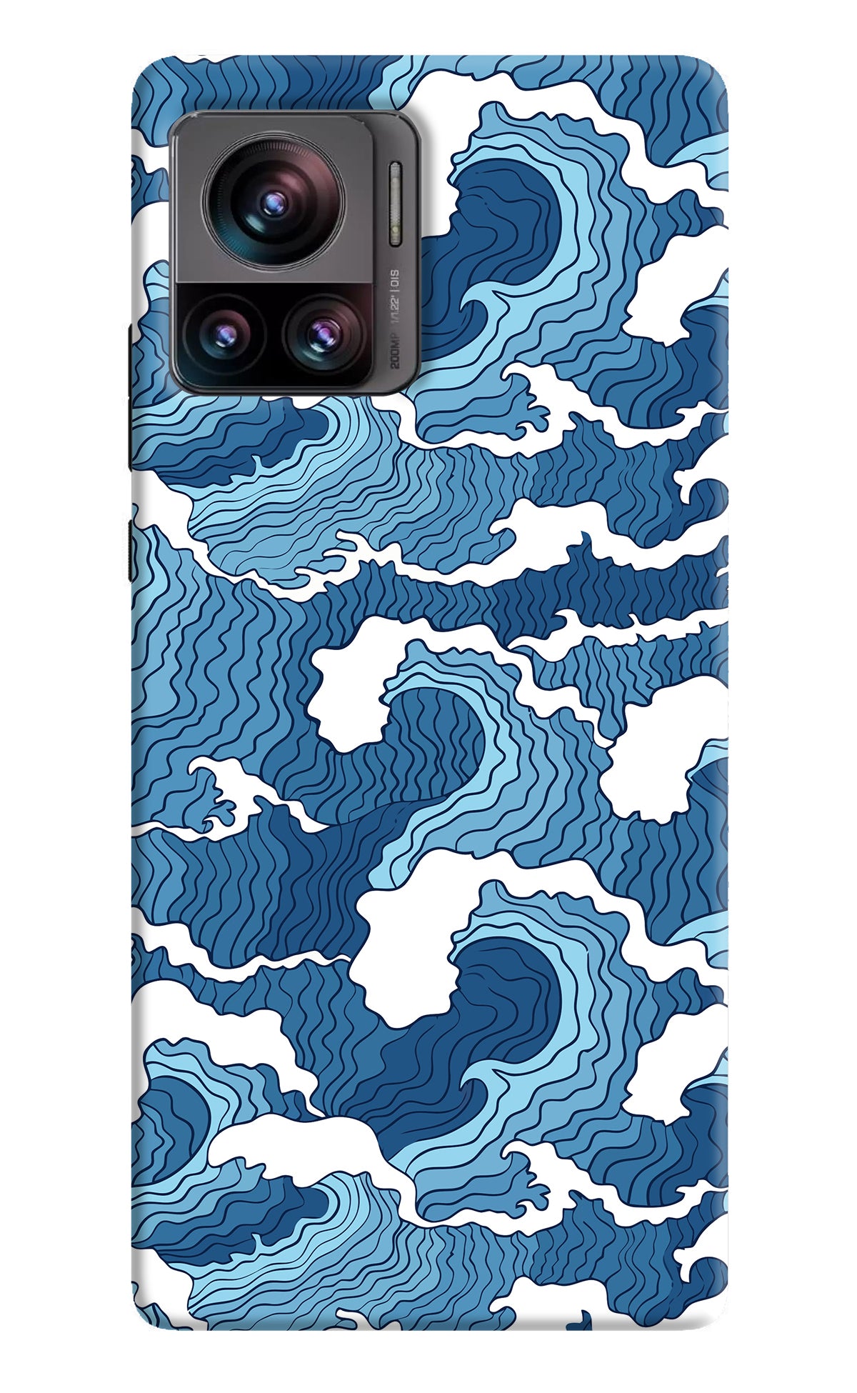 Blue Waves Moto Edge 30 Ultra Back Cover