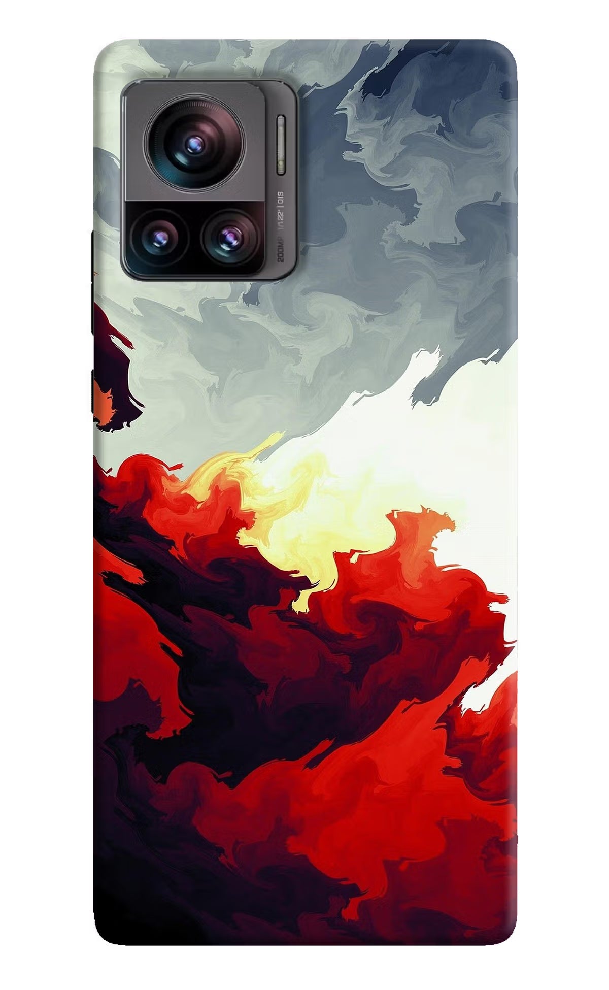 Fire Cloud Moto Edge 30 Ultra Hard Case Back Cover by Casekaro