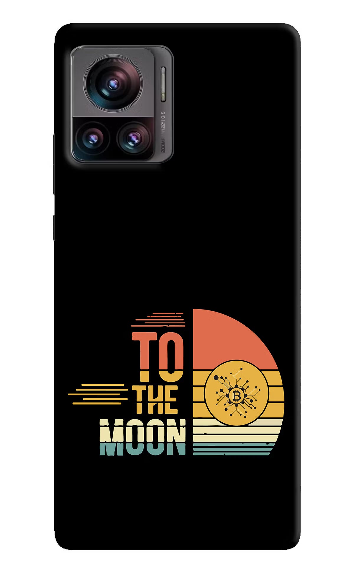 To the Moon Moto Edge 30 Ultra Hard Case Back Cover by Casekaro