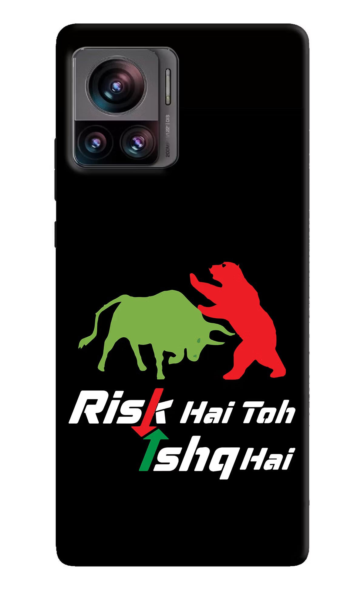 Risk Hai Toh Ishq Hai Moto Edge 30 Ultra Hard Case Back Cover by Casekaro