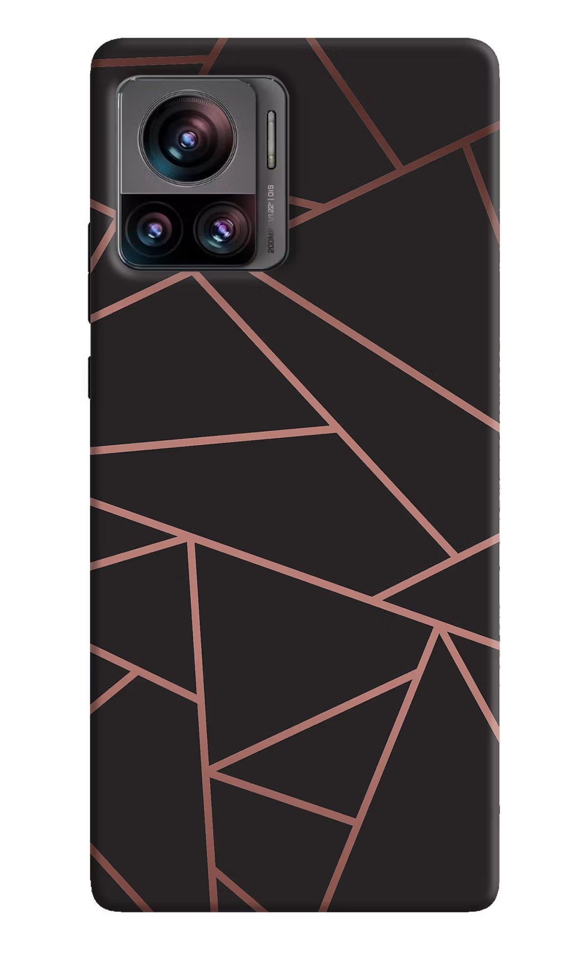 Geometric Pattern Moto Edge 30 Ultra Hard Case Back Cover by Casekaro