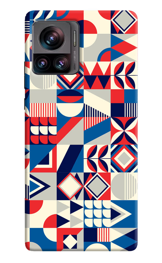 Colorful Pattern Moto Edge 30 Ultra Hard Case Back Cover by Casekaro