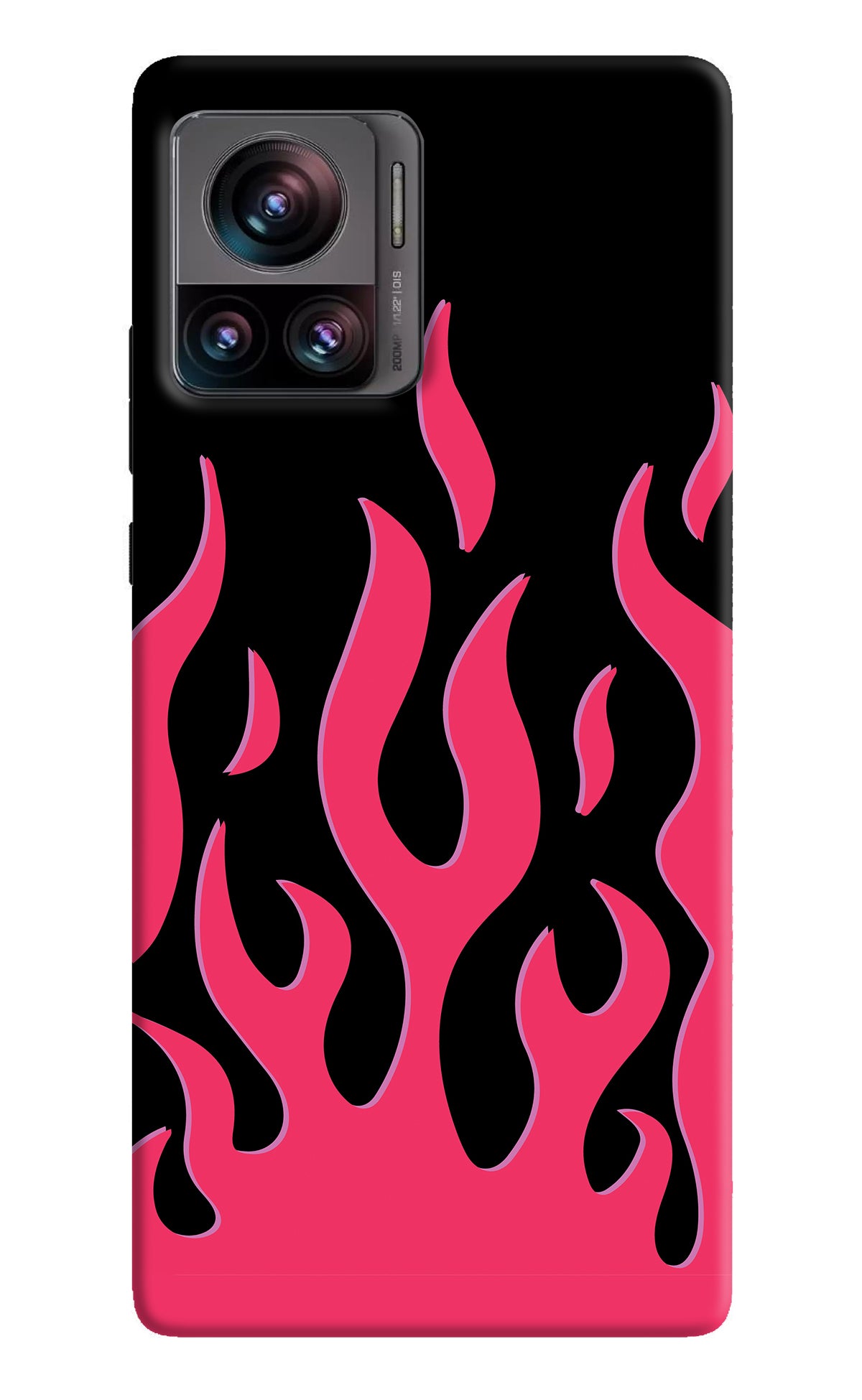 Fire Flames Moto Edge 30 Ultra Back Cover