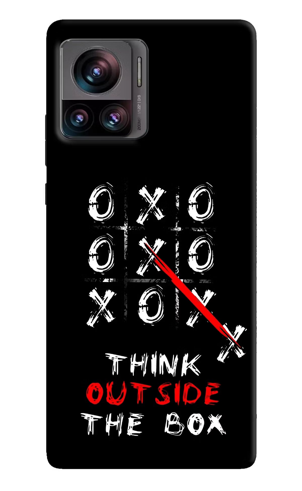Think out of the BOX Moto Edge 30 Ultra Hard Case Back Cover by Casekaro