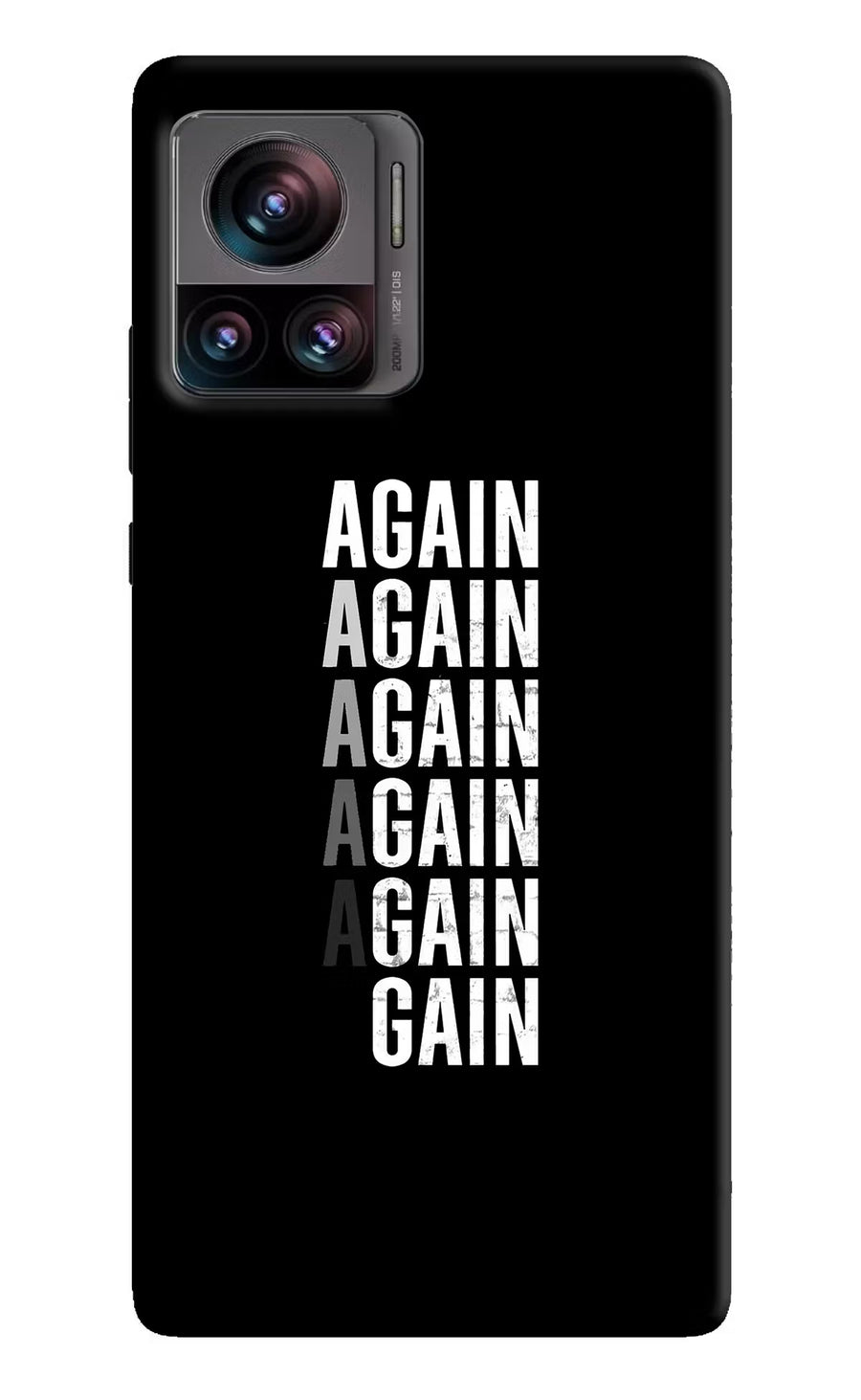 Again Again Gain Moto Edge 30 Ultra Back Cover, Hard case
