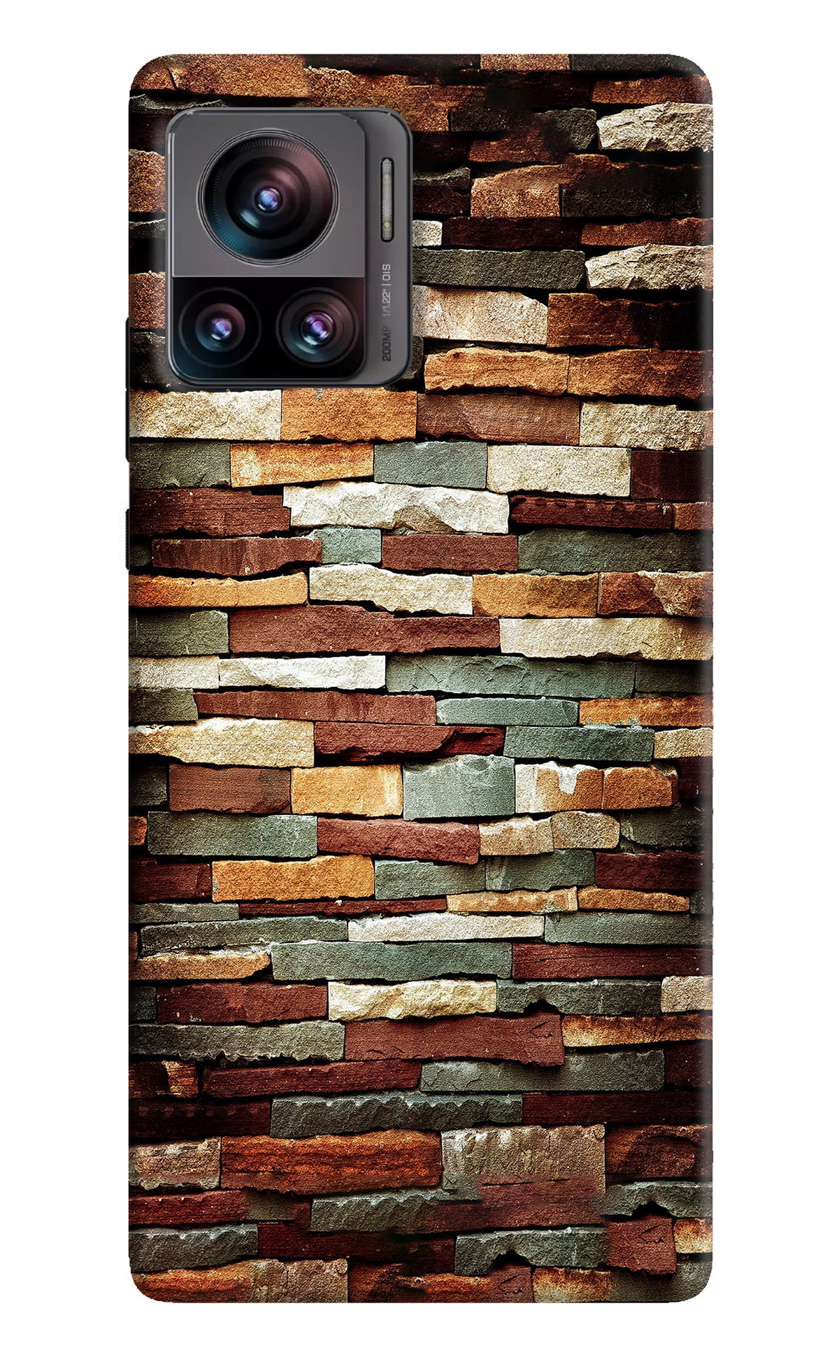 Bricks Pattern Moto Edge 30 Ultra Back Cover