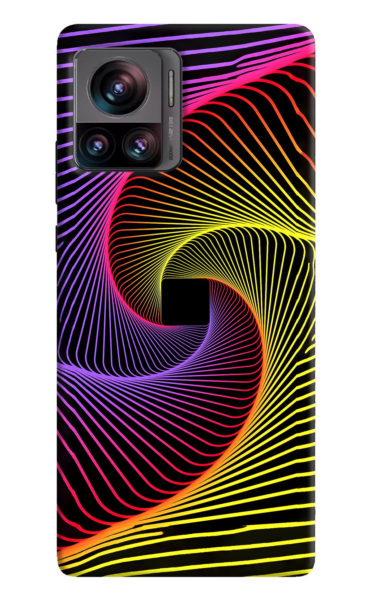 Colorful Strings Moto Edge 30 Ultra Back Cover