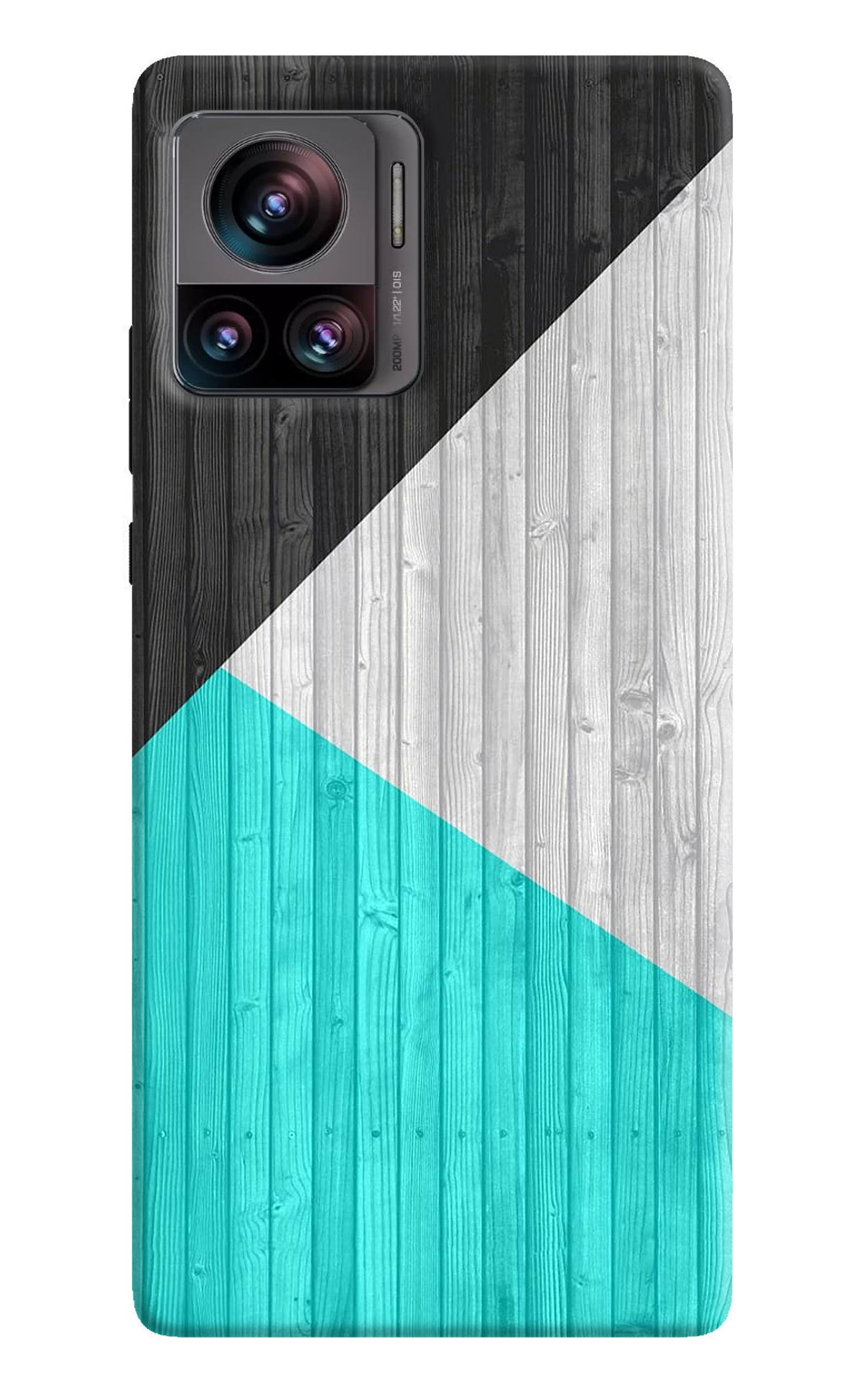 Wooden Abstract Moto Edge 30 Ultra Back Cover