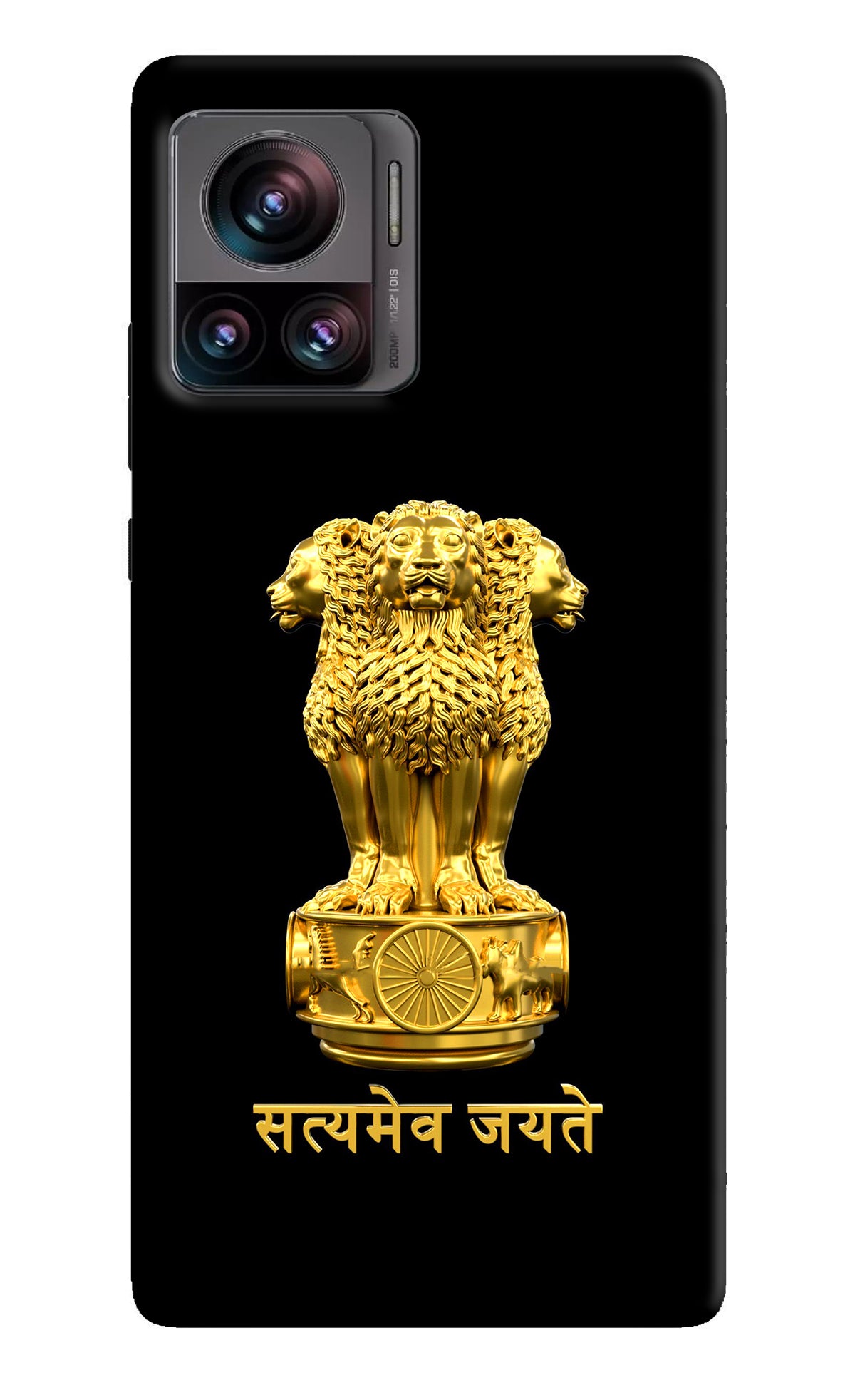 Satyamev Jayate Golden Moto Edge 30 Ultra Back Cover