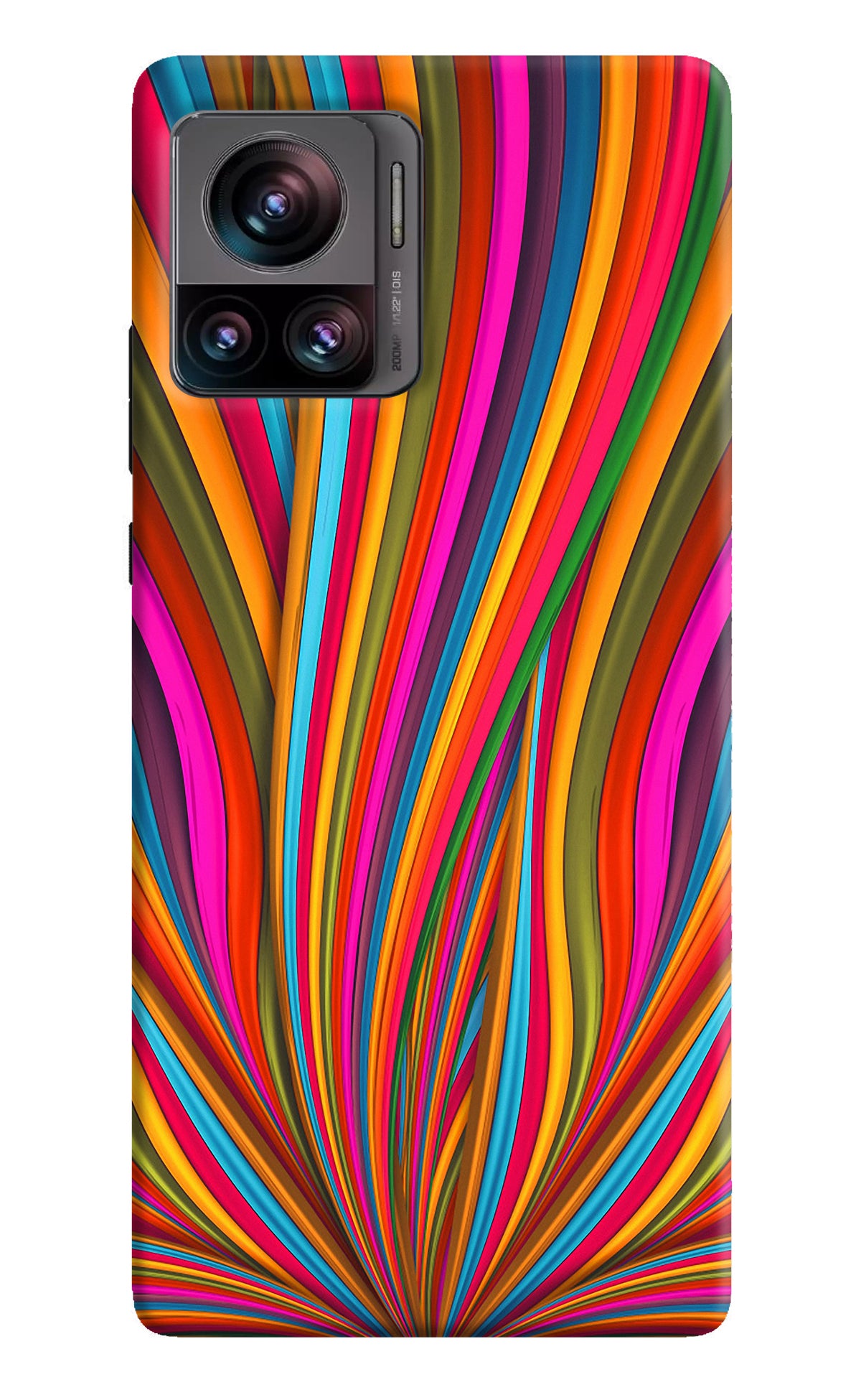 Trippy Wavy Moto Edge 30 Ultra Back Cover