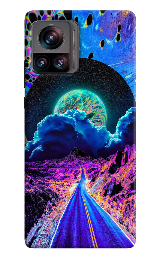 Psychedelic Painting Moto Edge 30 Ultra Back Cover