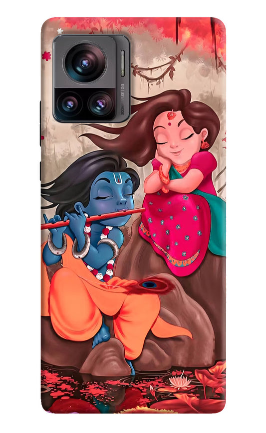 Radhe Krishna Moto Edge 30 Ultra Hard Case Back Cover by Casekaro