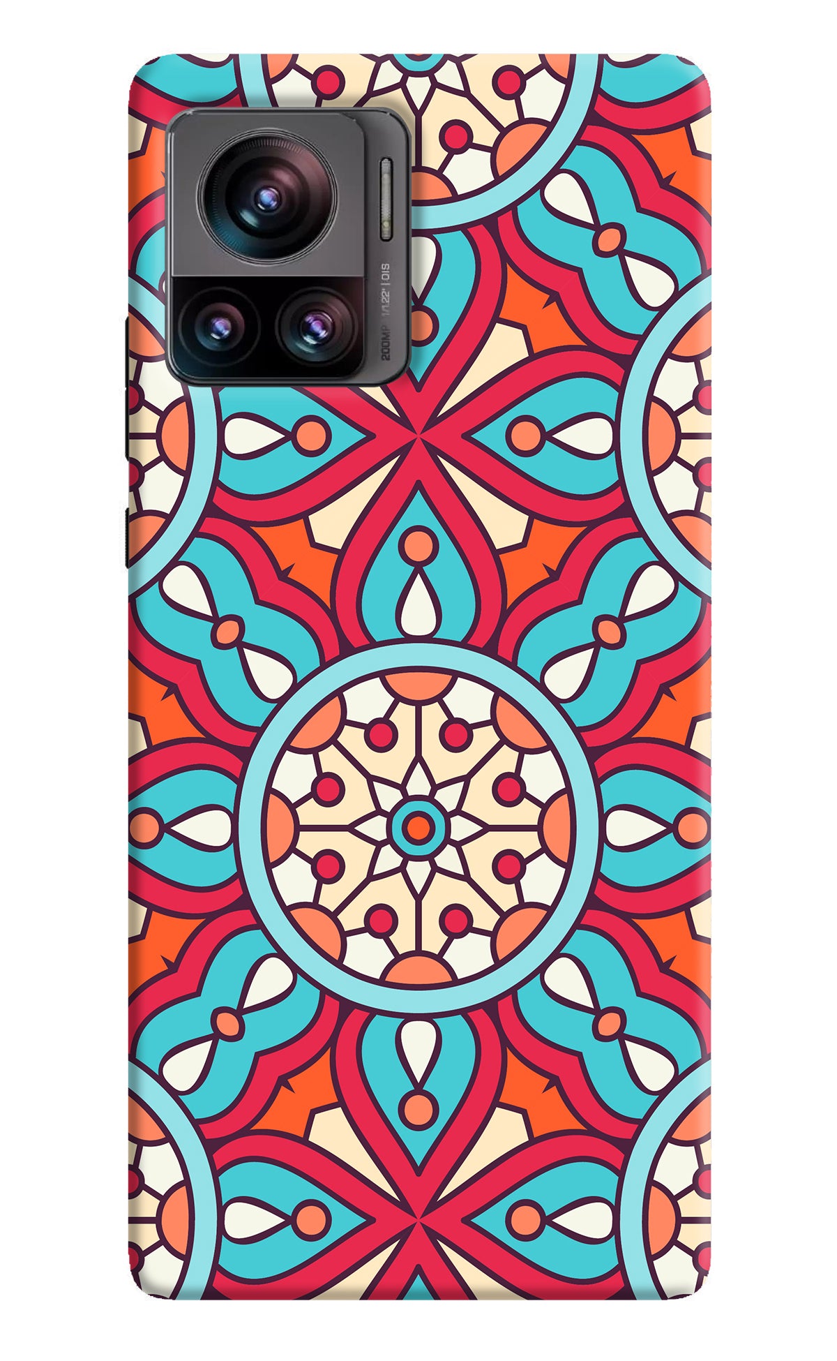 Mandala Geometric Moto Edge 30 Ultra Back Cover