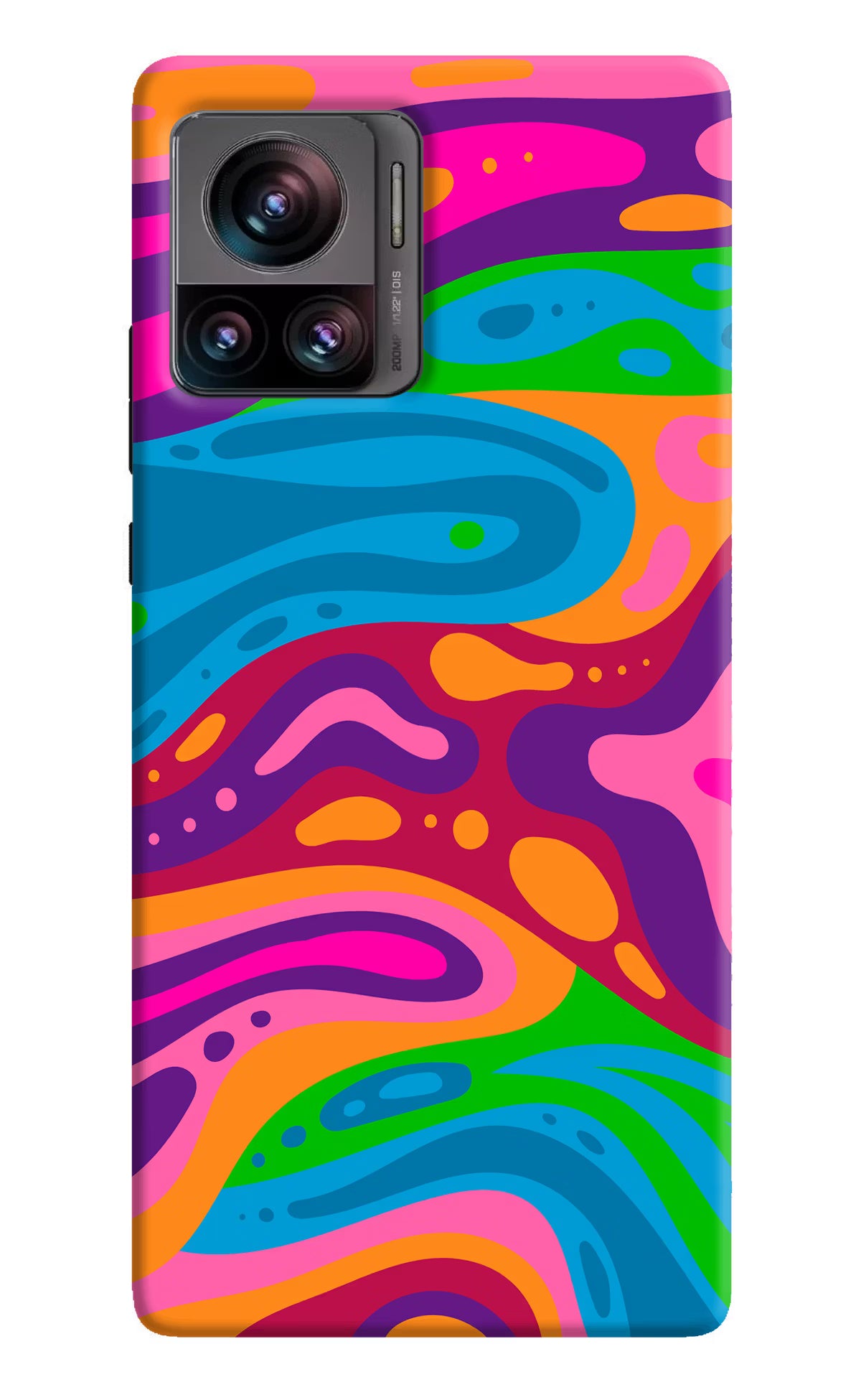 Trippy Pattern Moto Edge 30 Ultra Hard Case Back Cover by Casekaro