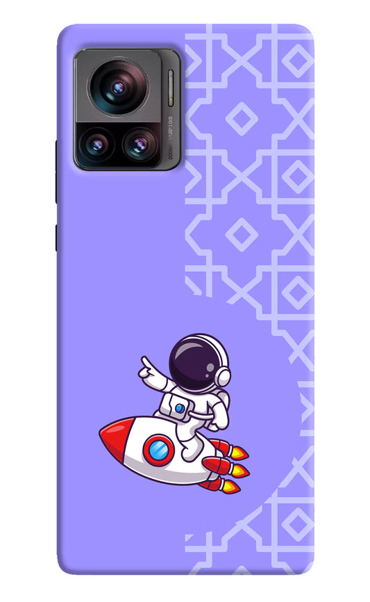 Cute Astronaut Moto Edge 30 Ultra Hard Case Back Cover by Casekaro