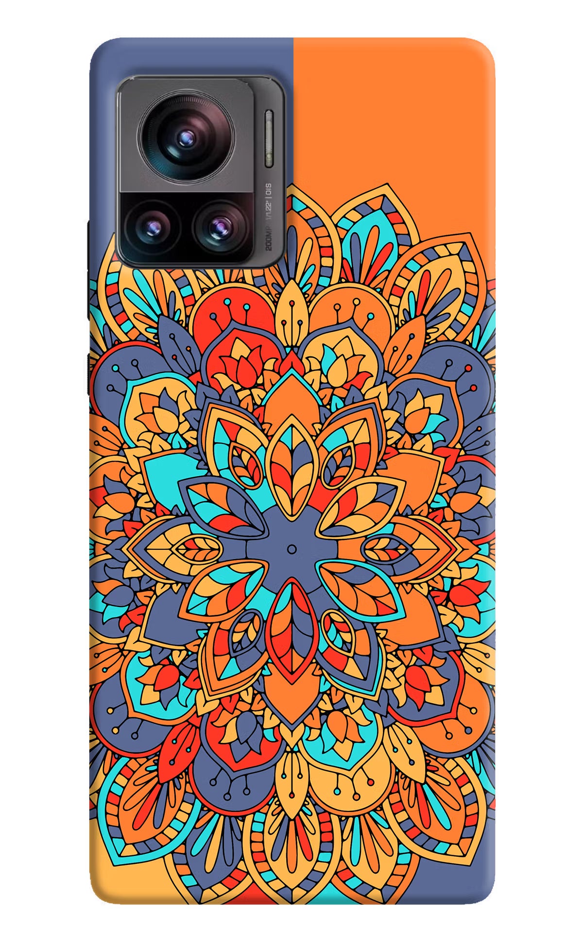 Color Mandala Moto Edge 30 Ultra Hard Case Back Cover by Casekaro